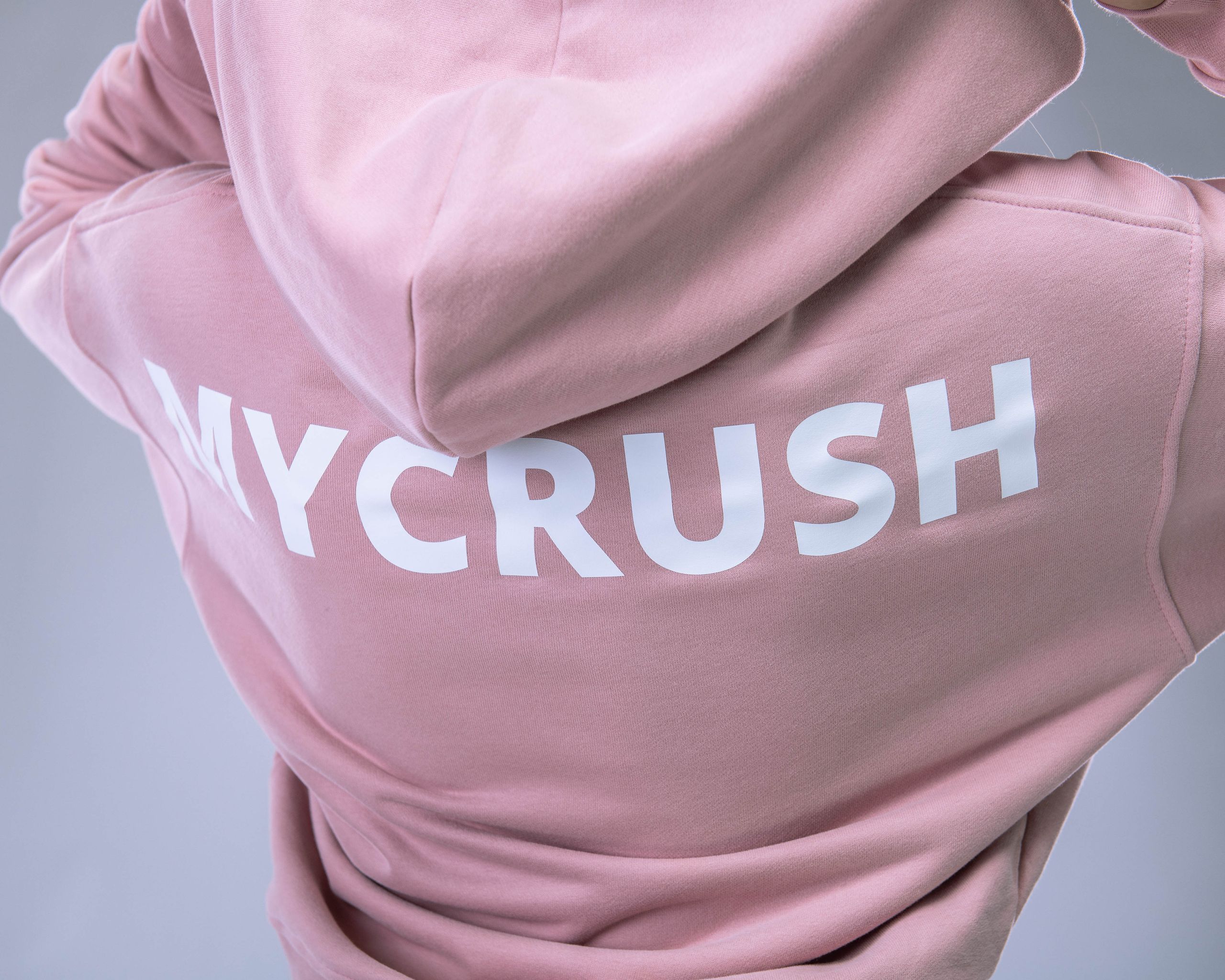 Dámská mikina oversize s kapucí růžová M-4