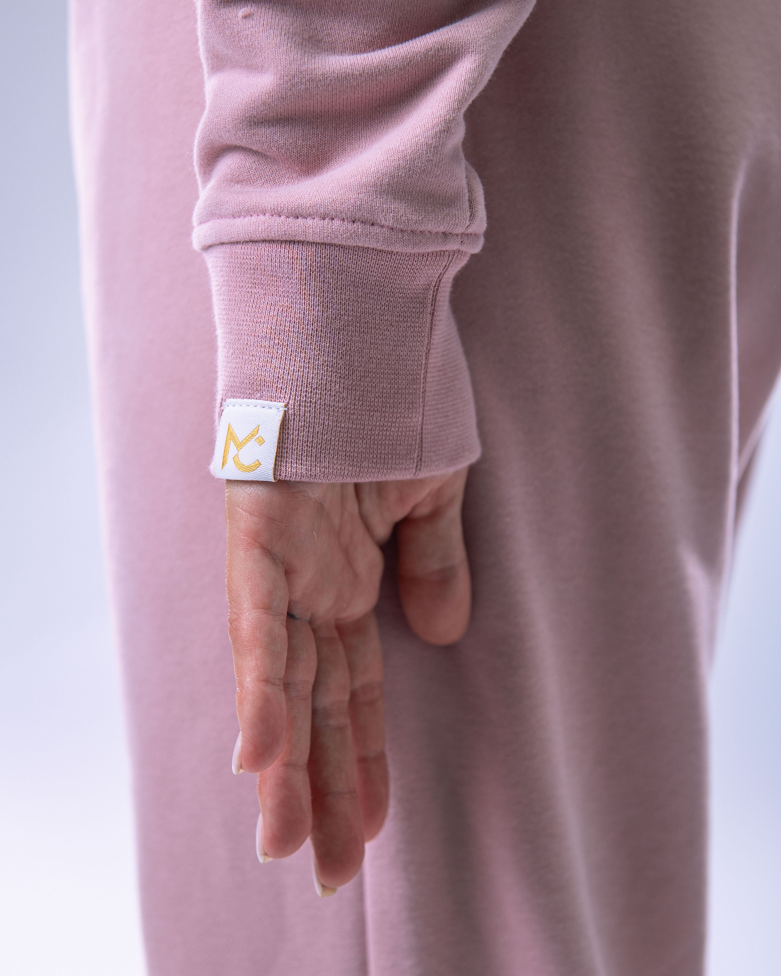 Dámská mikina oversize s kapucí růžová XS-9