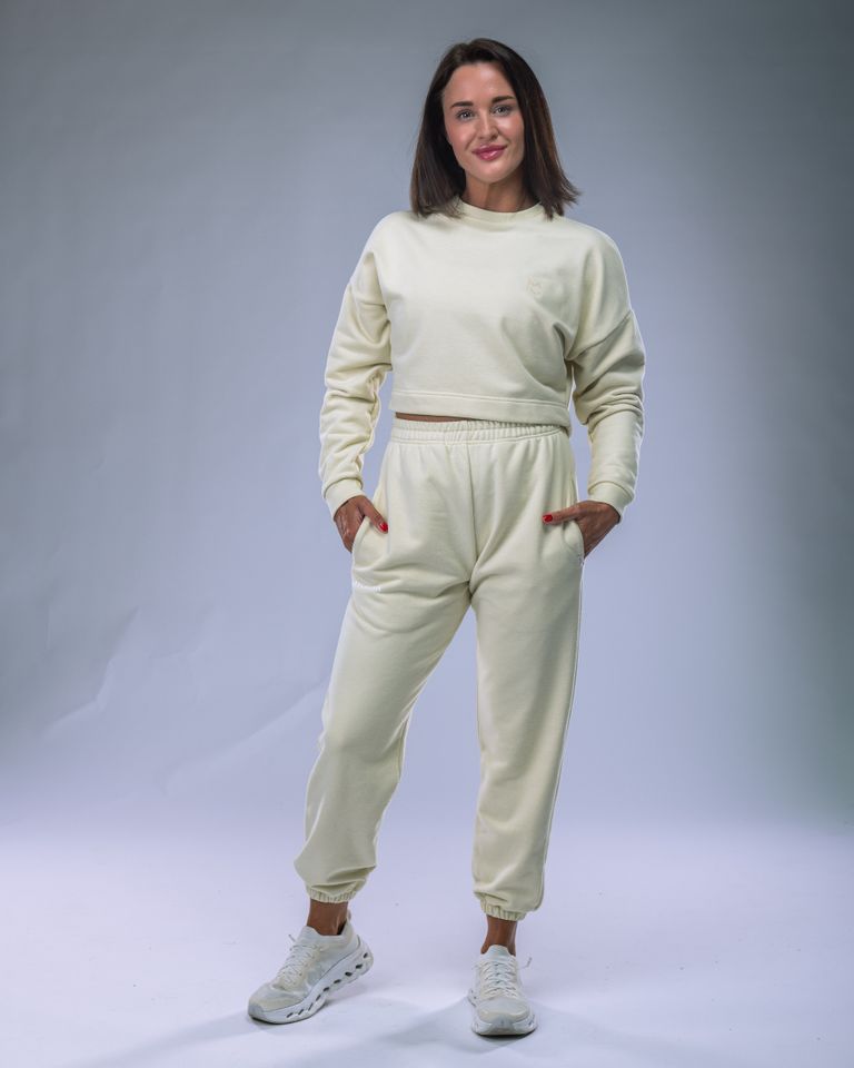 Dámská mikina oversize s kapucí žlutá S-3