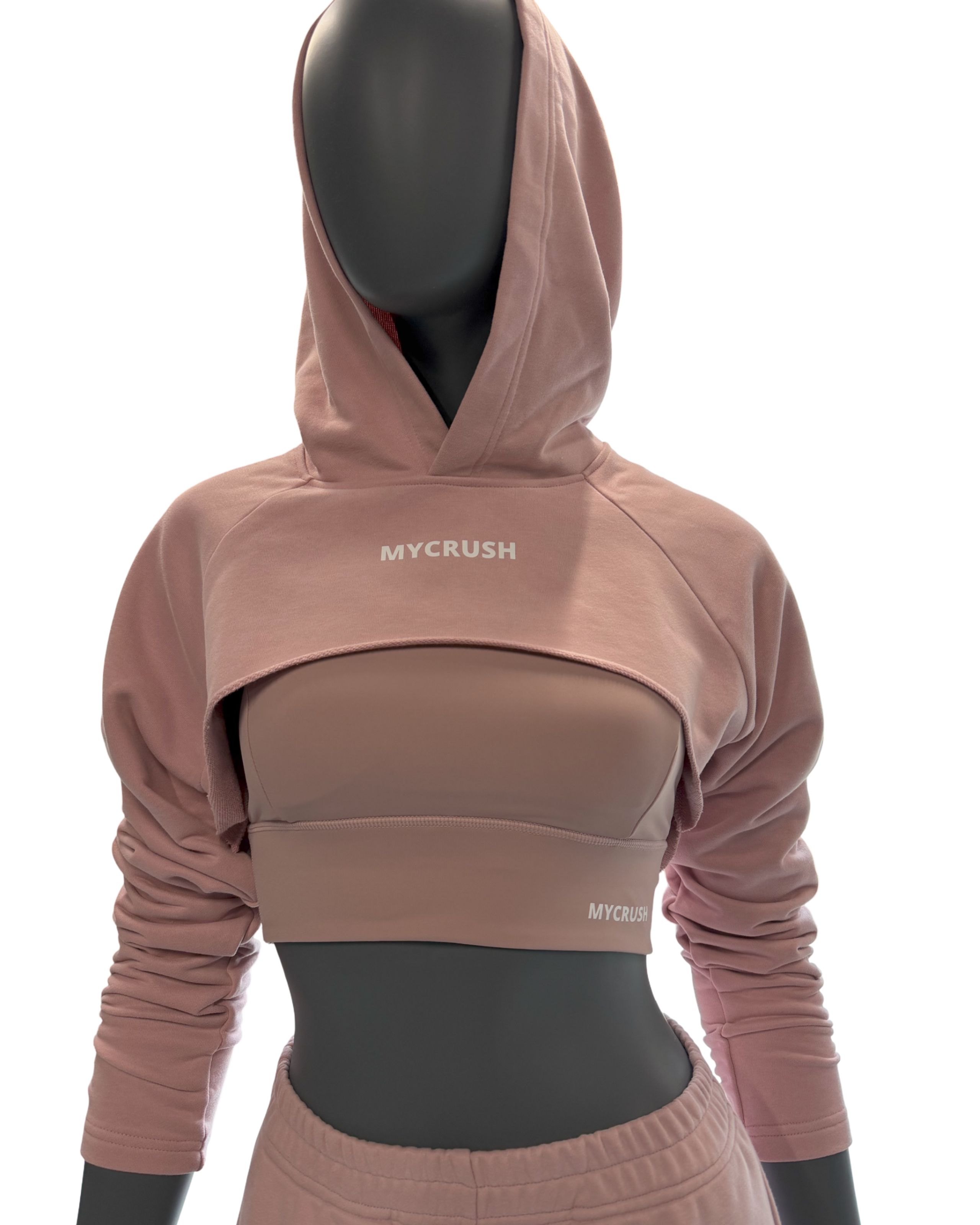 Dámská mikina ultracroptop růžová S-0