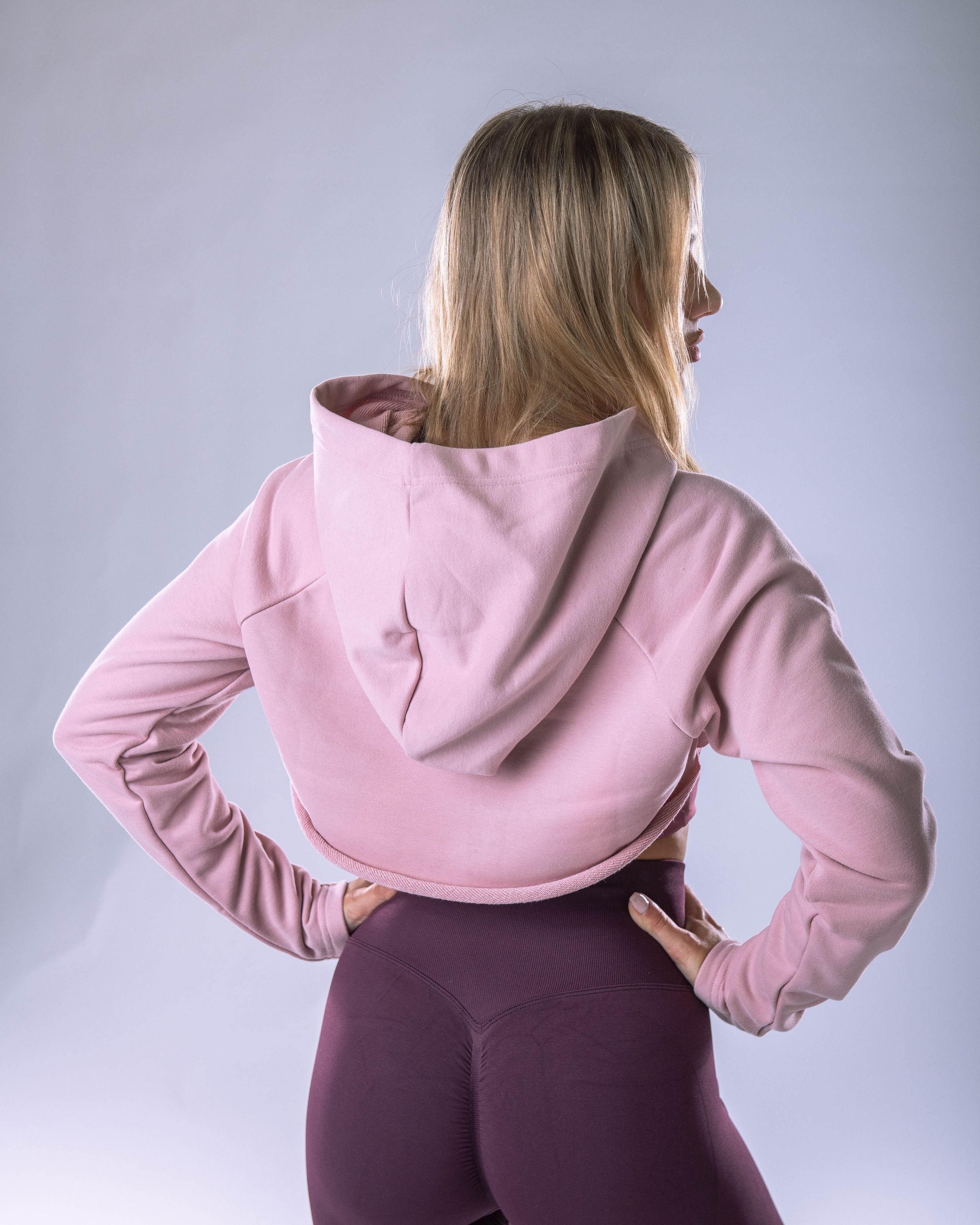 Dámská mikina ultracroptop růžová S-1