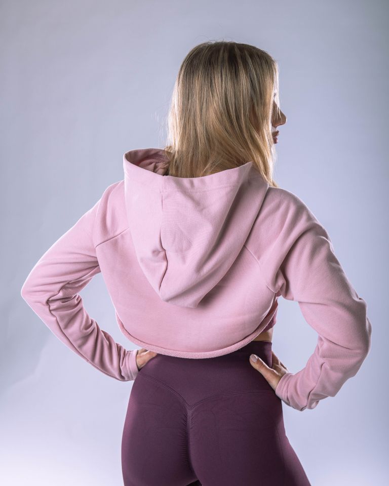 Dámská mikina ultracroptop růžová XS-0