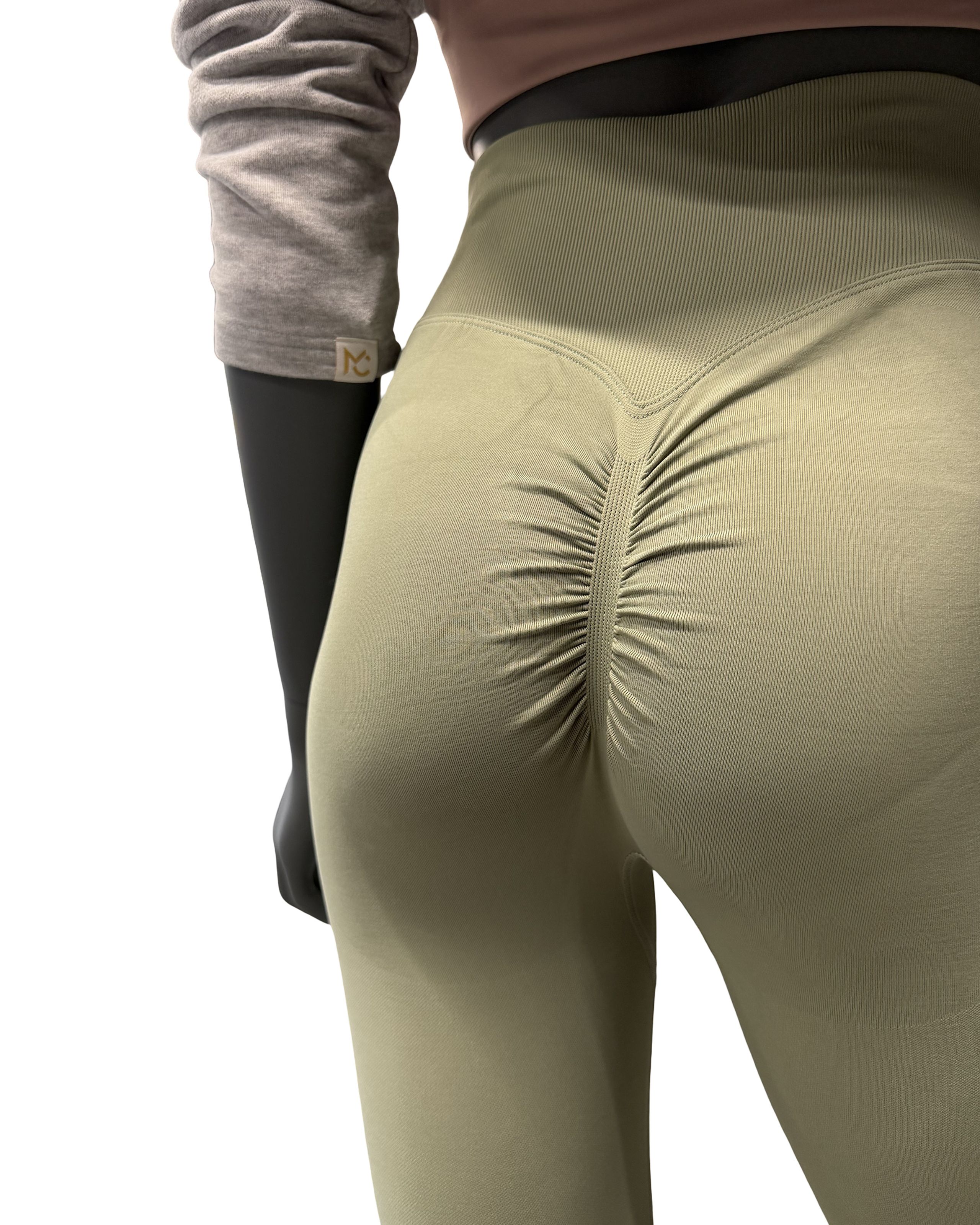 Dámské legíny khaki L-1