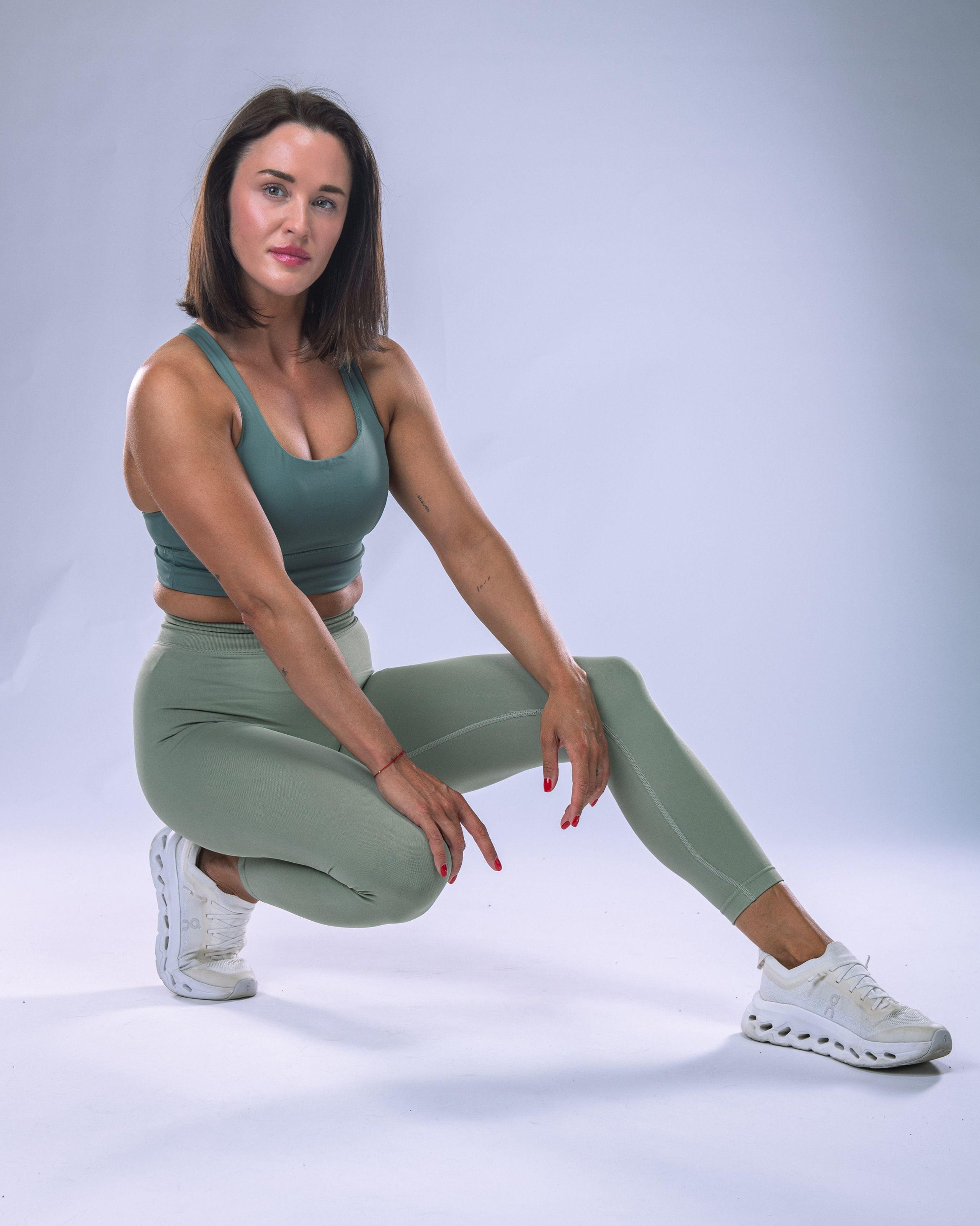 Dámské legíny khaki L-3