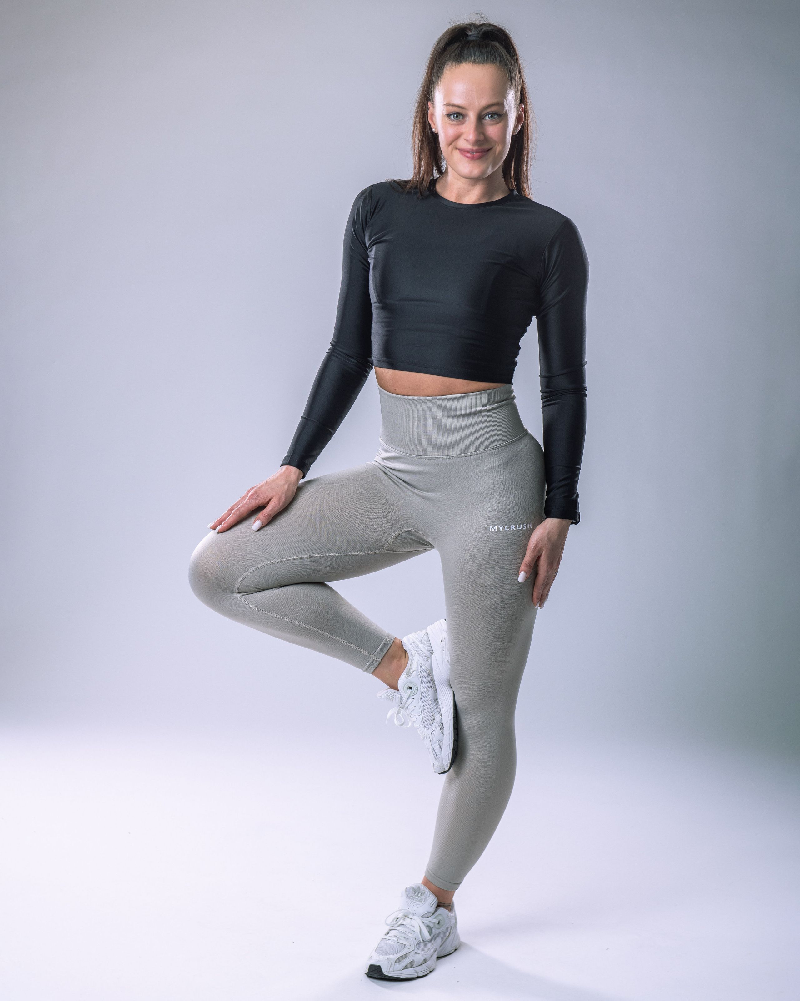 Dámské legíny šedé L-1