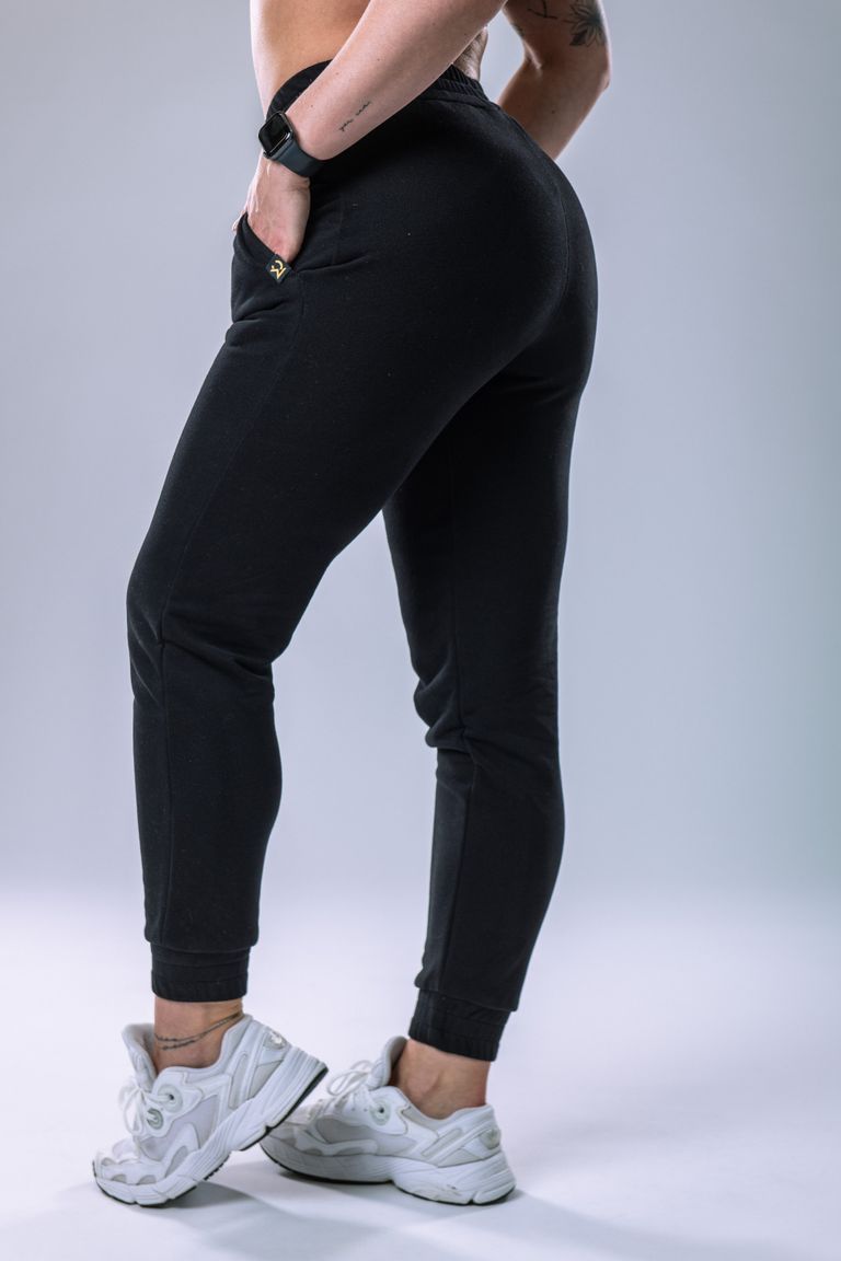 Dámské tepláky SLIM černé M-0