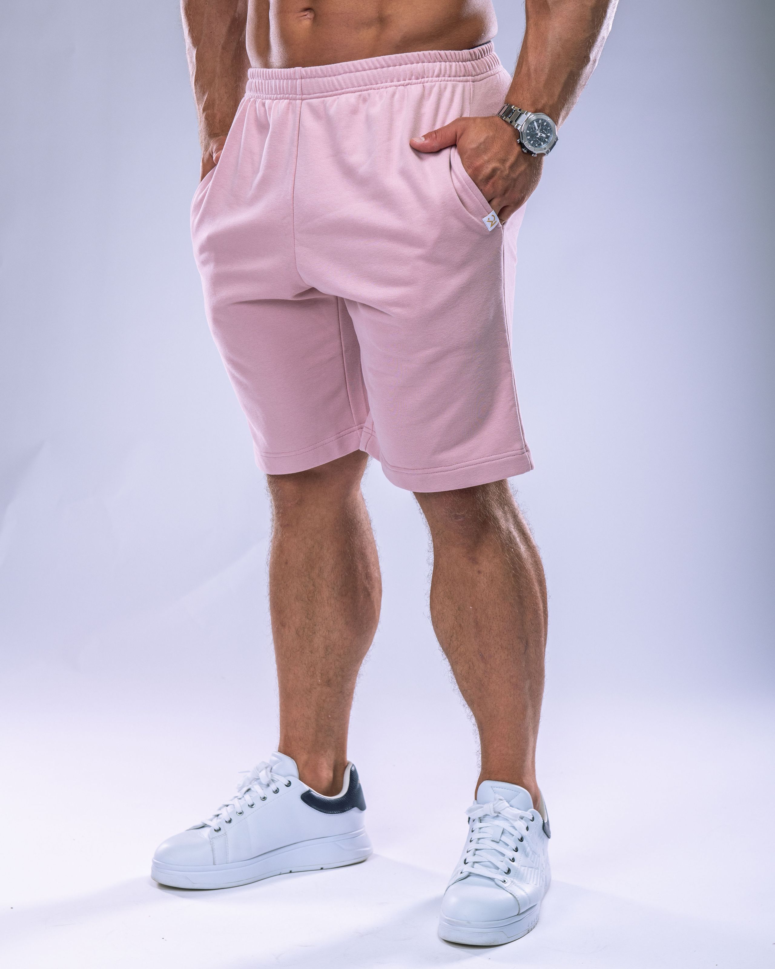 Pánské kraťasy oversize růžové M-0