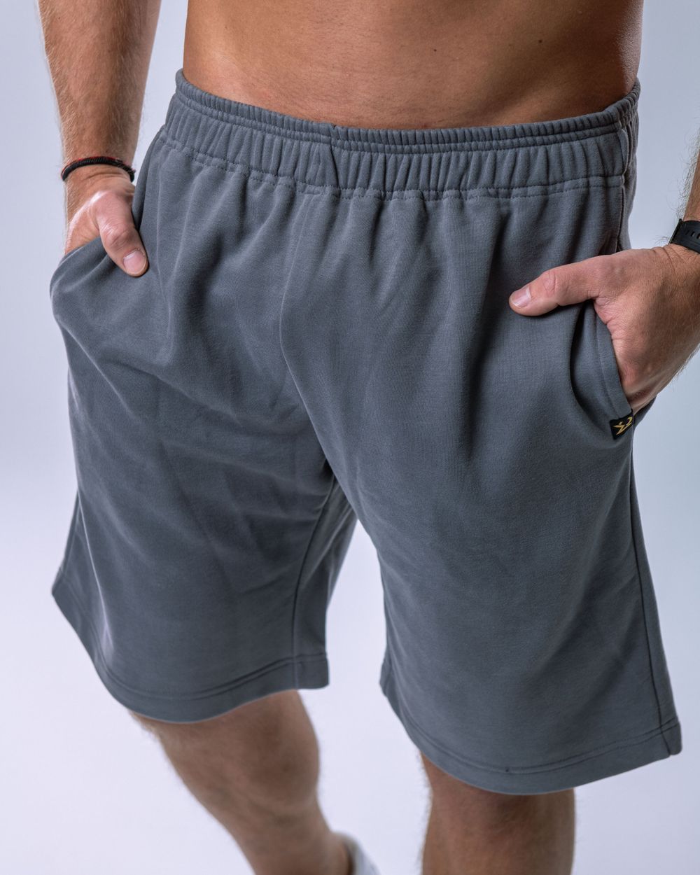 Pánské kraťasy oversize šedé XL