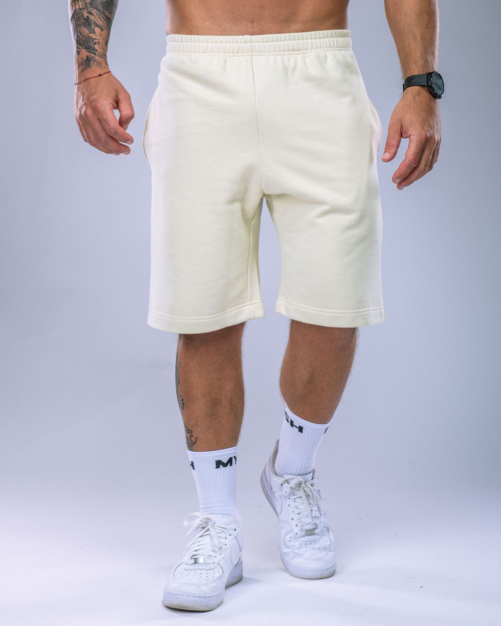 Pánské kraťasy oversize žluté XL