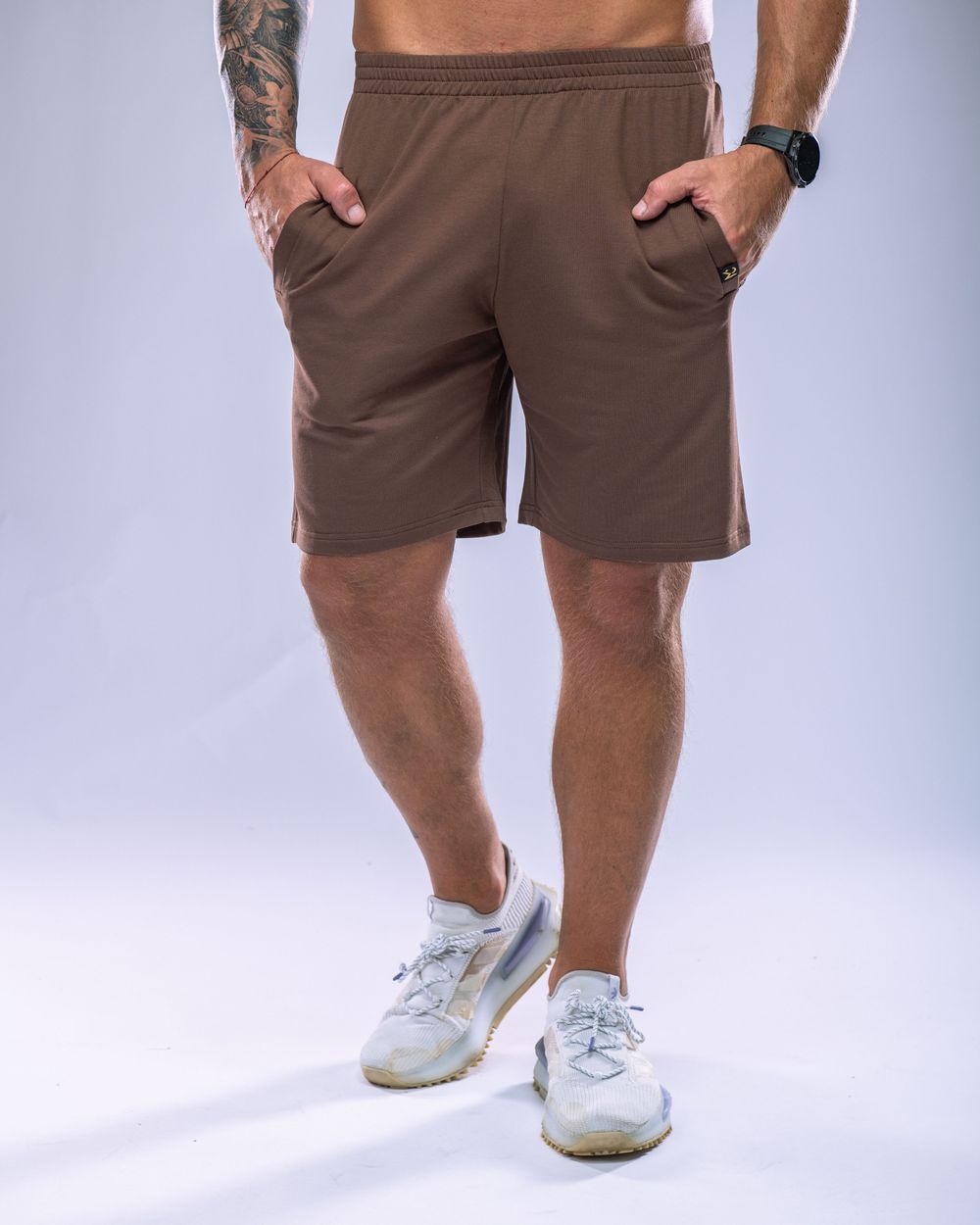 Pánské kraťasy SLIM hnědé L