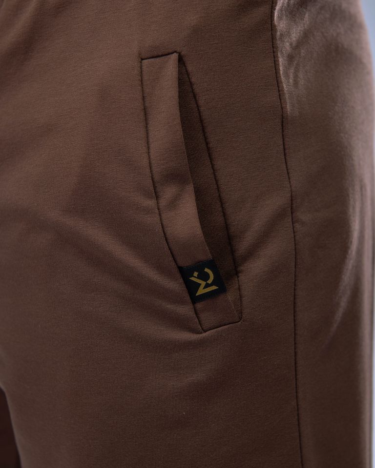 Pánské kraťasy SLIM hnědé L-5