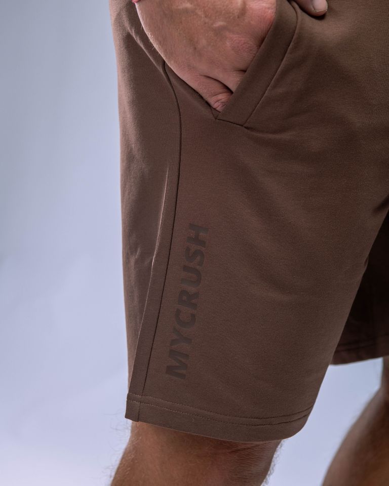 Pánské kraťasy SLIM hnědé M-3