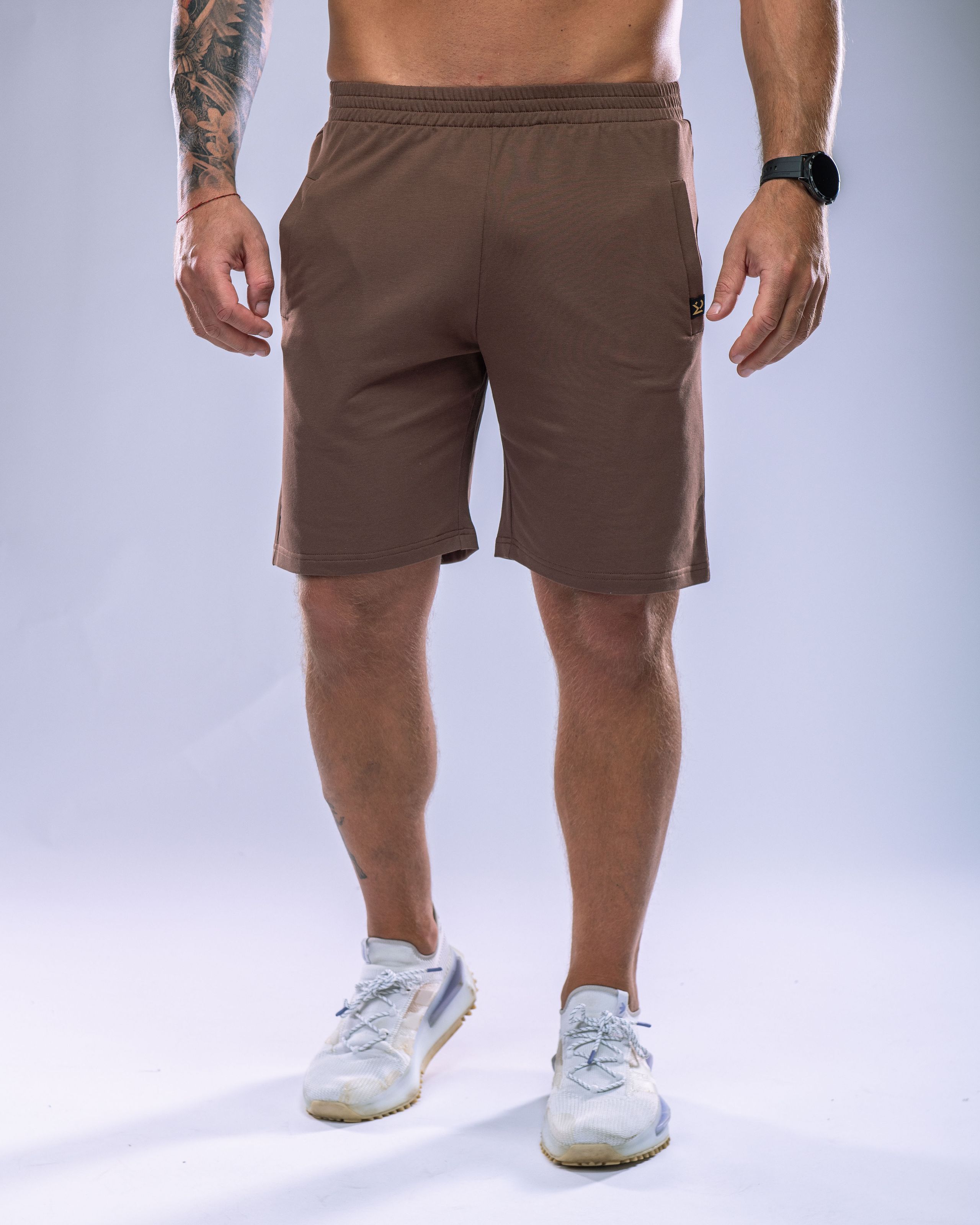Pánské kraťasy SLIM hnědé M-7
