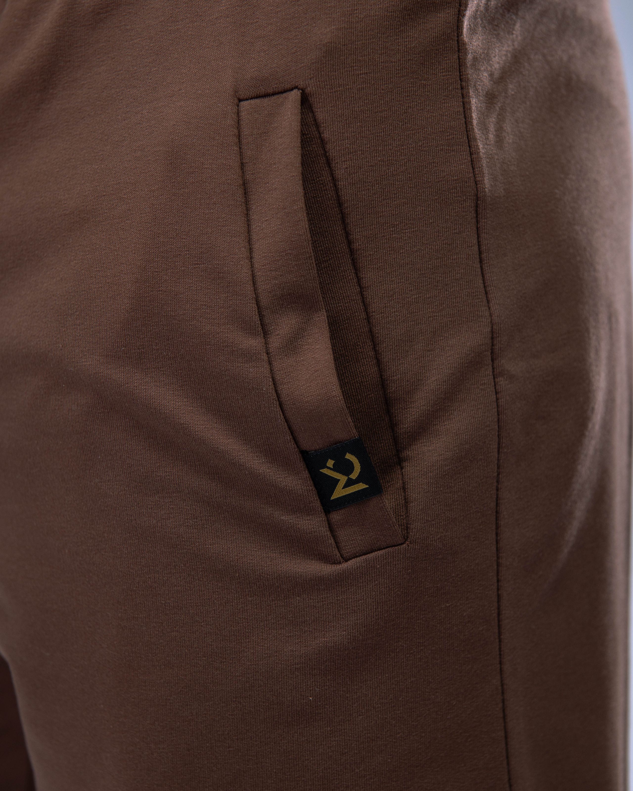 Pánské kraťasy SLIM hnědé XL-6