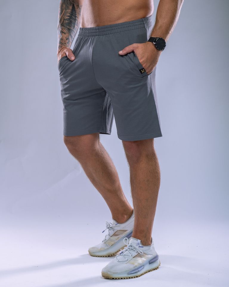 Pánské kraťasy SLIM šedé L-3
