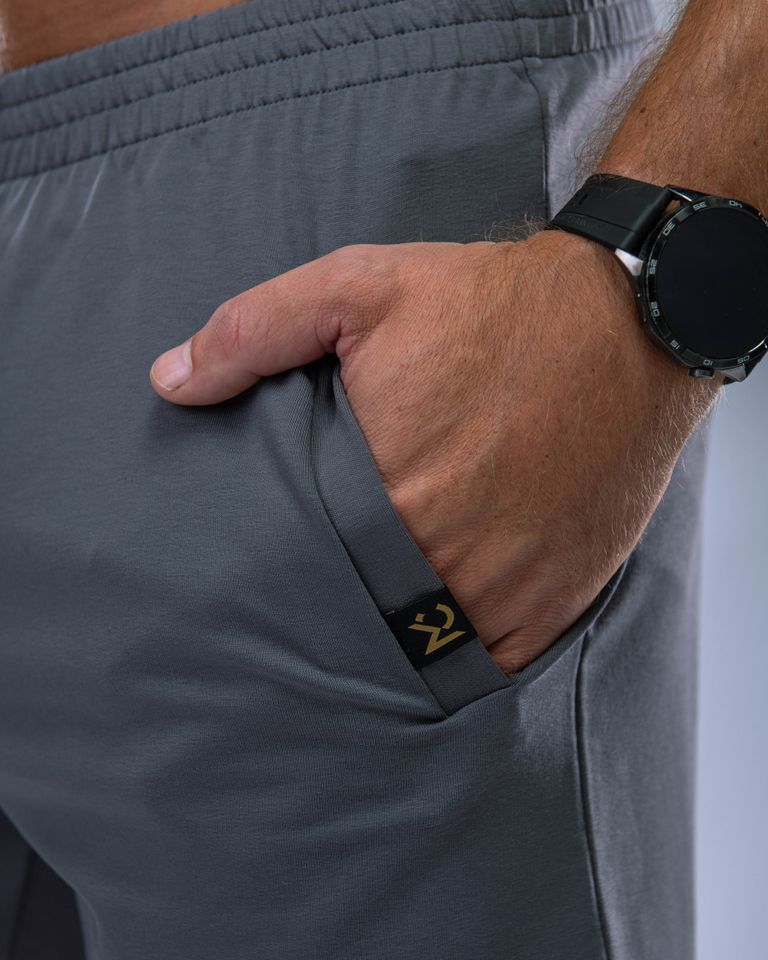 Pánské kraťasy SLIM šedé M-2
