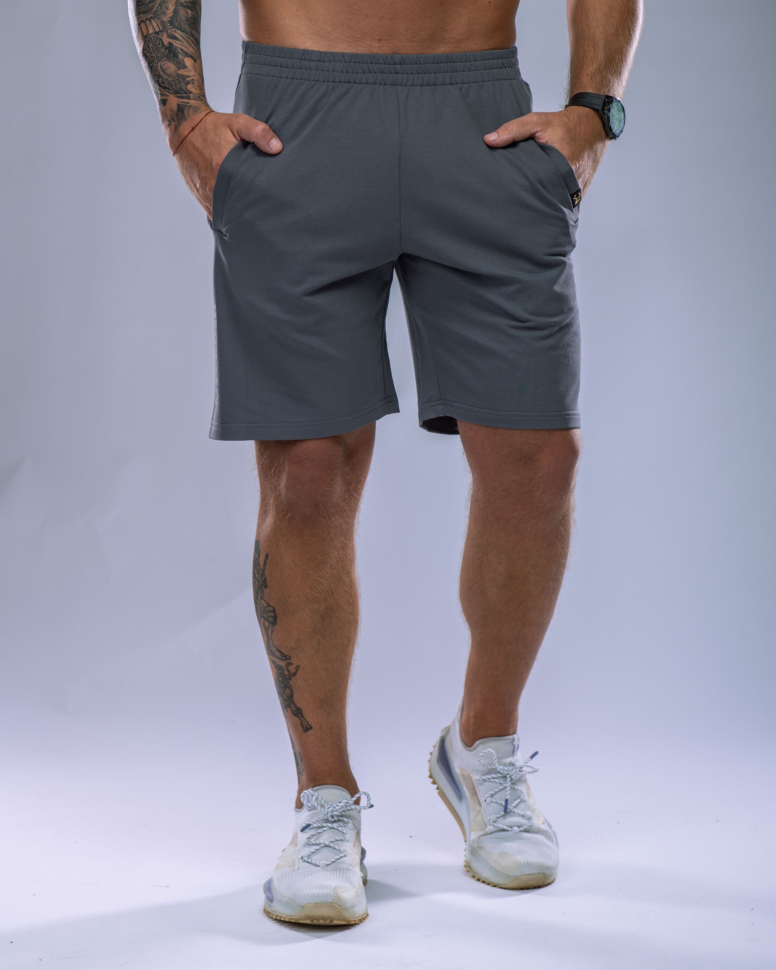 Pánské kraťasy SLIM šedé XL-0