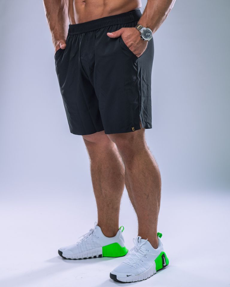 Pánské kraťasy sportovní tenké černé L-4