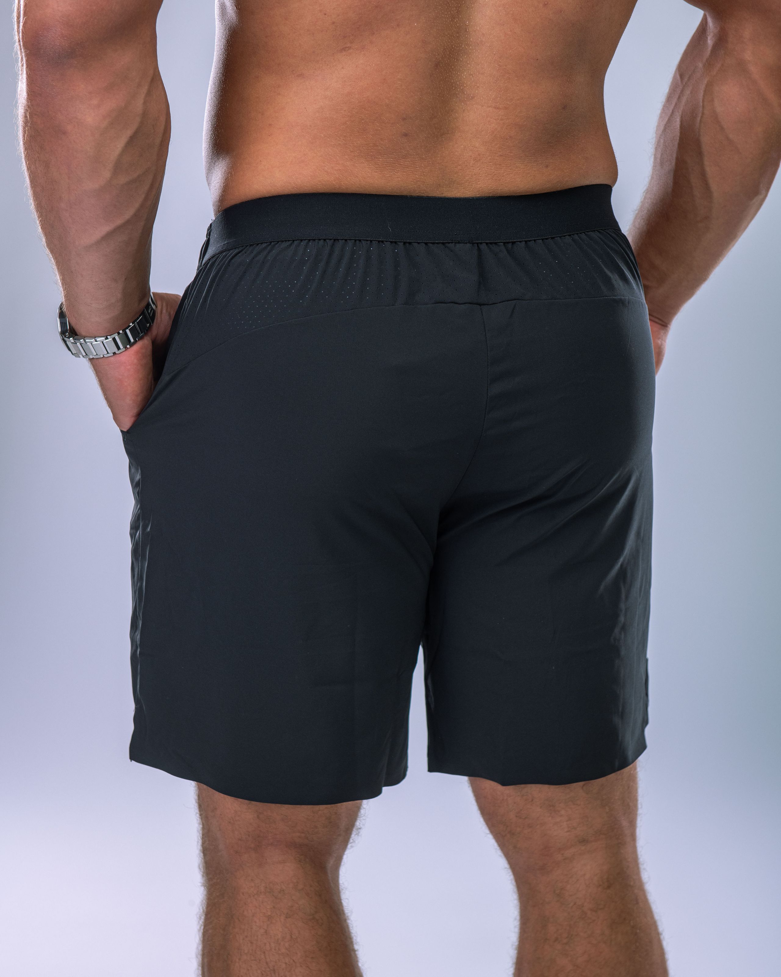 Pánské kraťasy sportovní tenké černé M-2