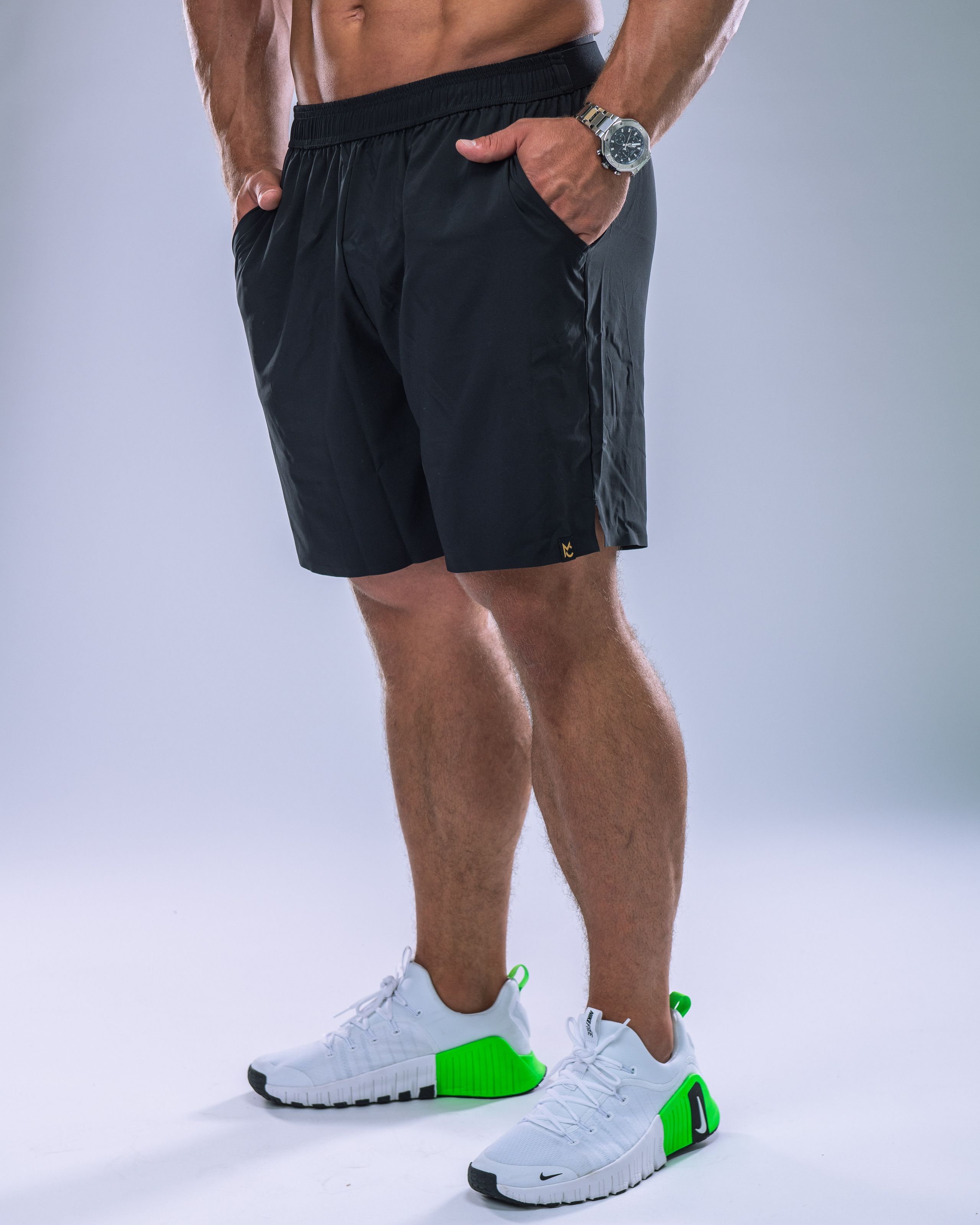 Pánské kraťasy sportovní tenké černé M-5