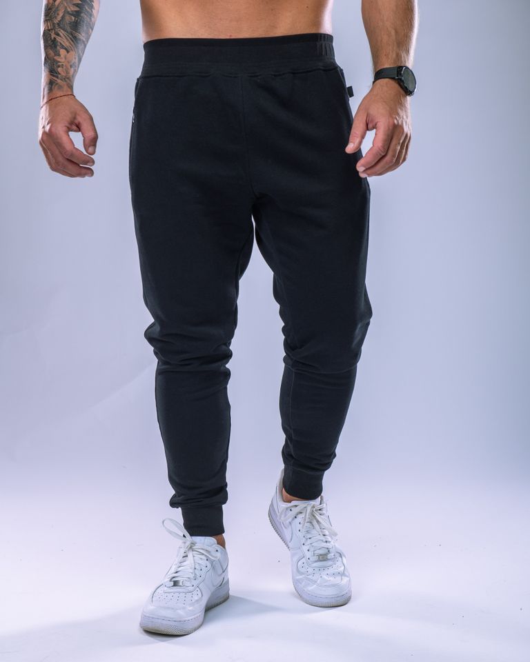 Pánské tepláky SLIM černé L-1
