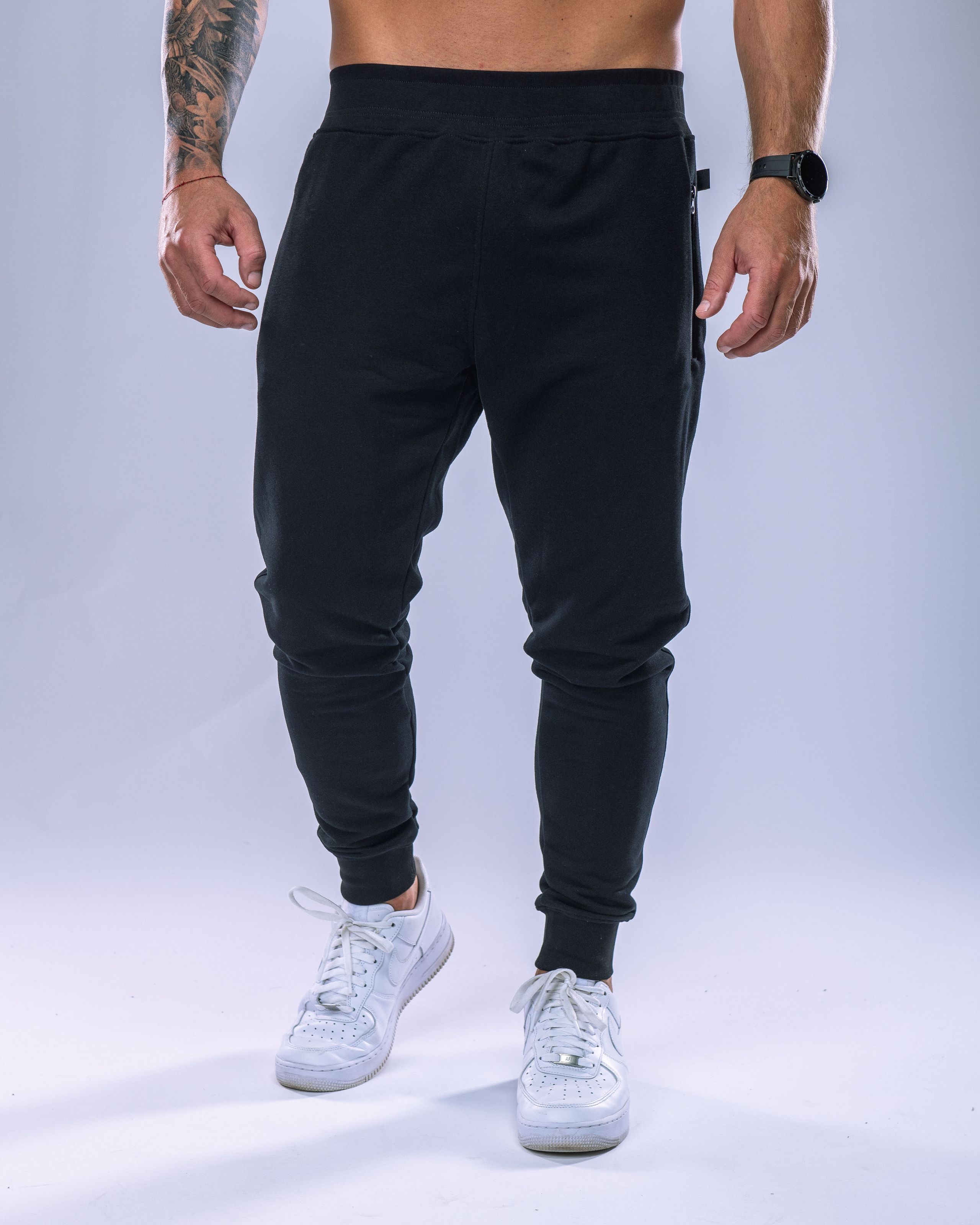 Pánské tepláky SLIM černé S-0