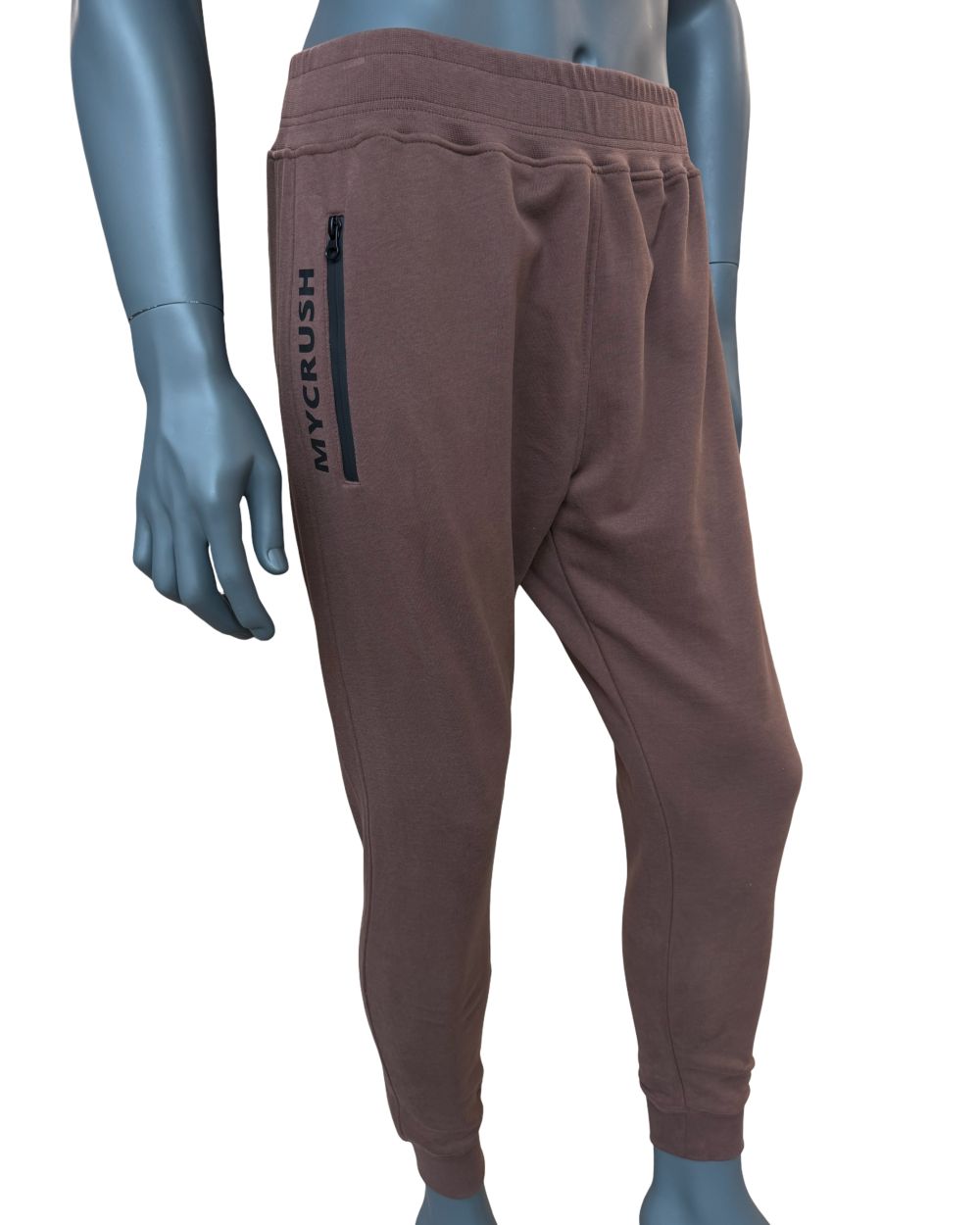 Pánské tepláky SLIM hnědé XL