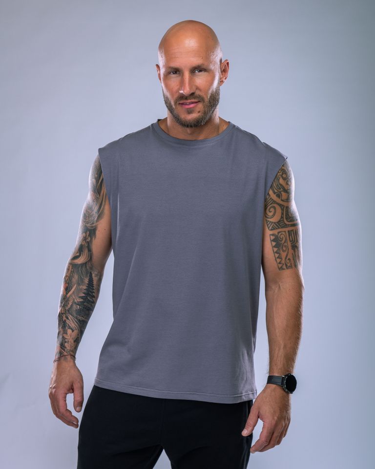 Pánské tílko šedé XL-2