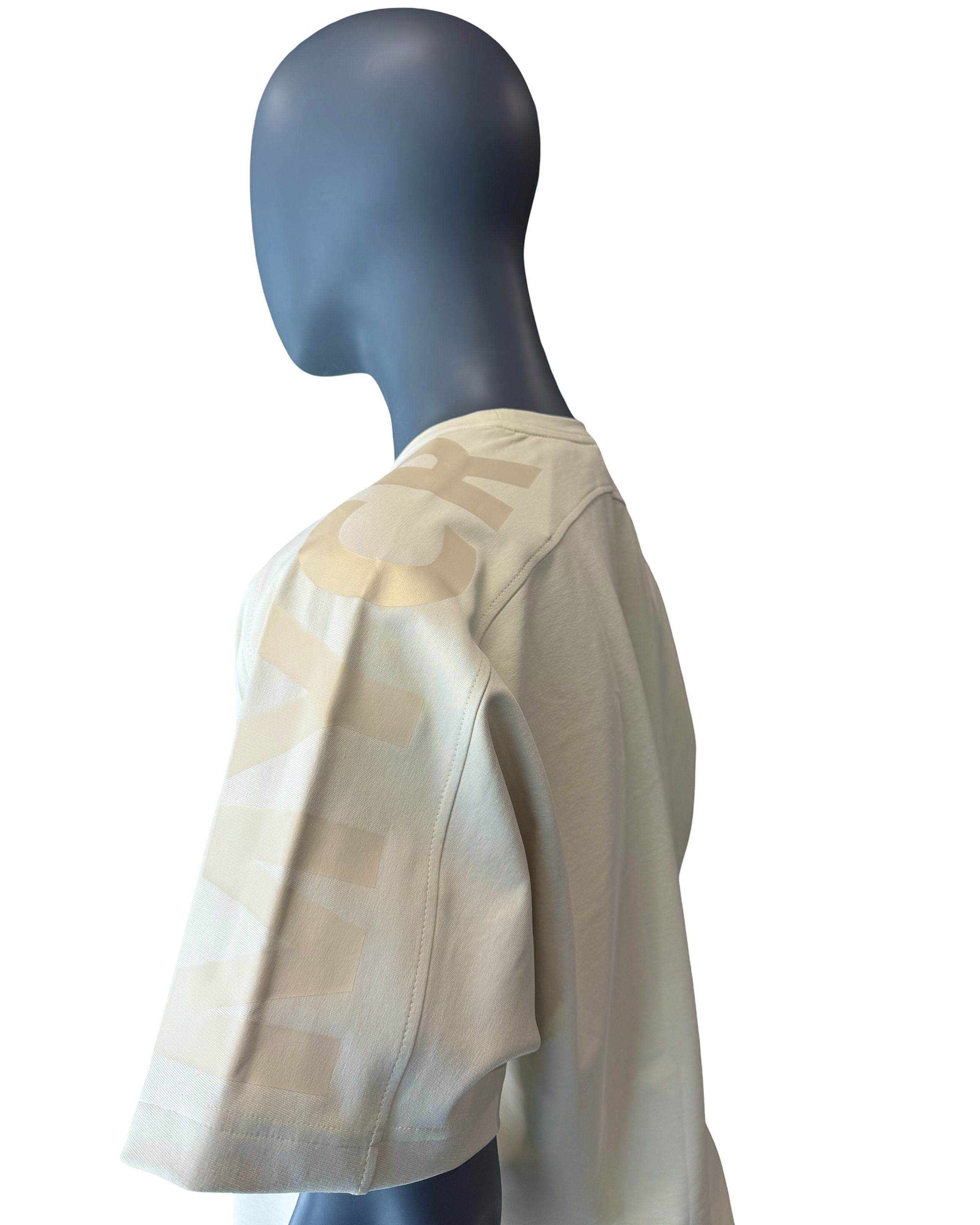 Pánské tričko oversize s velkým potiskem žluté XL-1