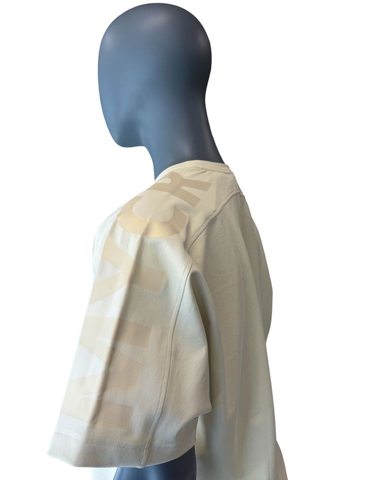 Pánské tričko oversize s velkým potiskem žluté XL-0