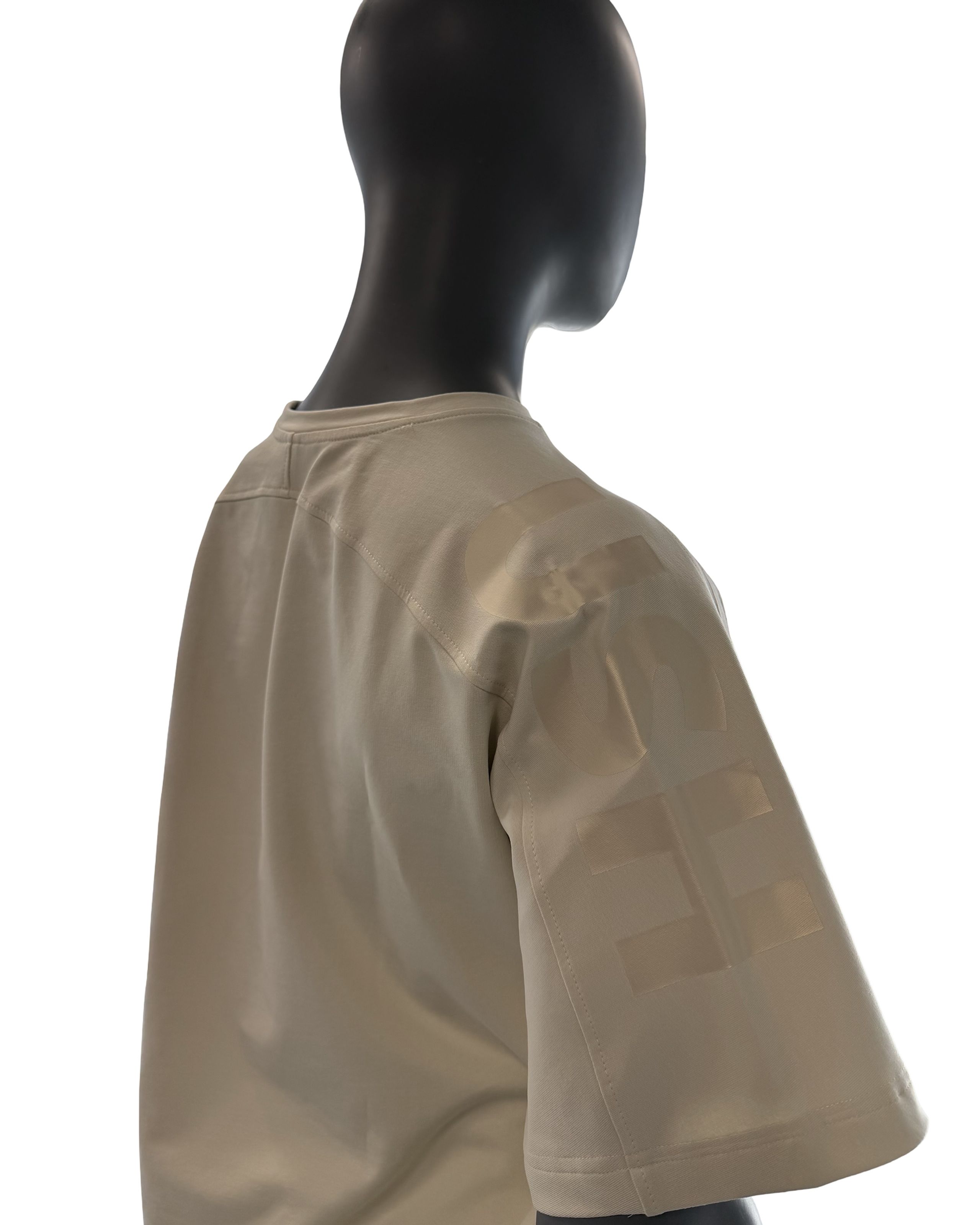 Pánské tričko oversize s velkým potiskem žluté XL-2