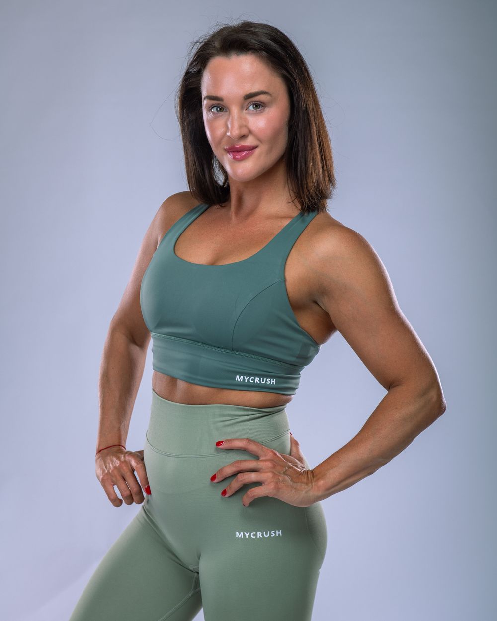 Sportovní podprsenka khaki S