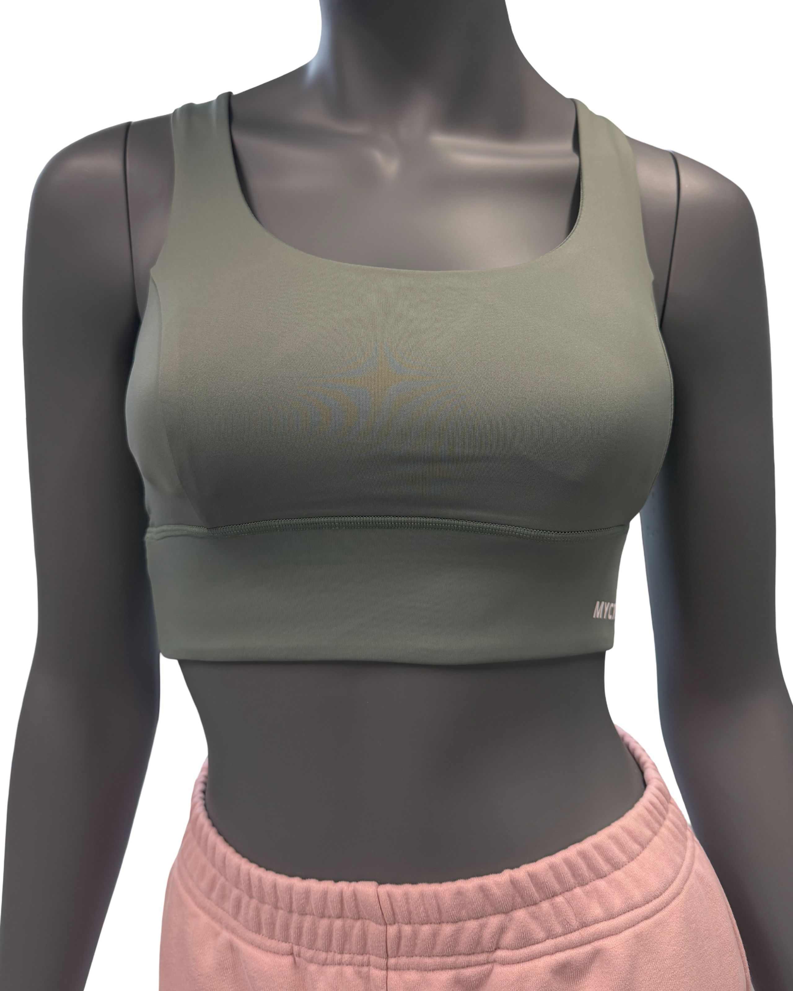 Sportovní podprsenka khaki XS-0