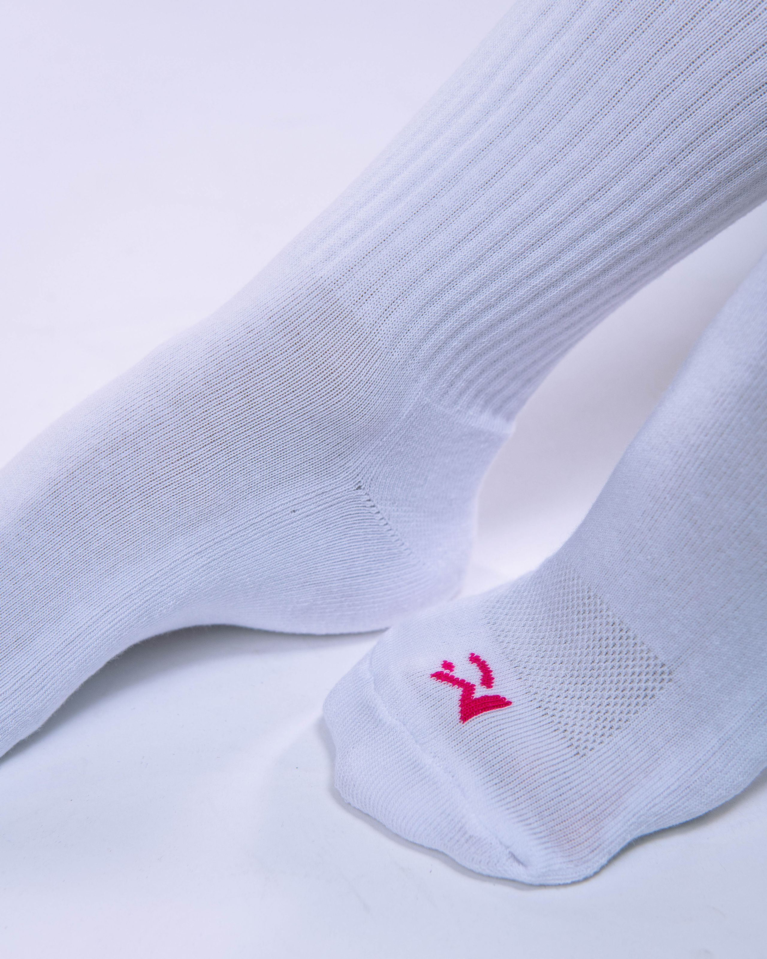 Unisex ponožky růžové 43–46-2