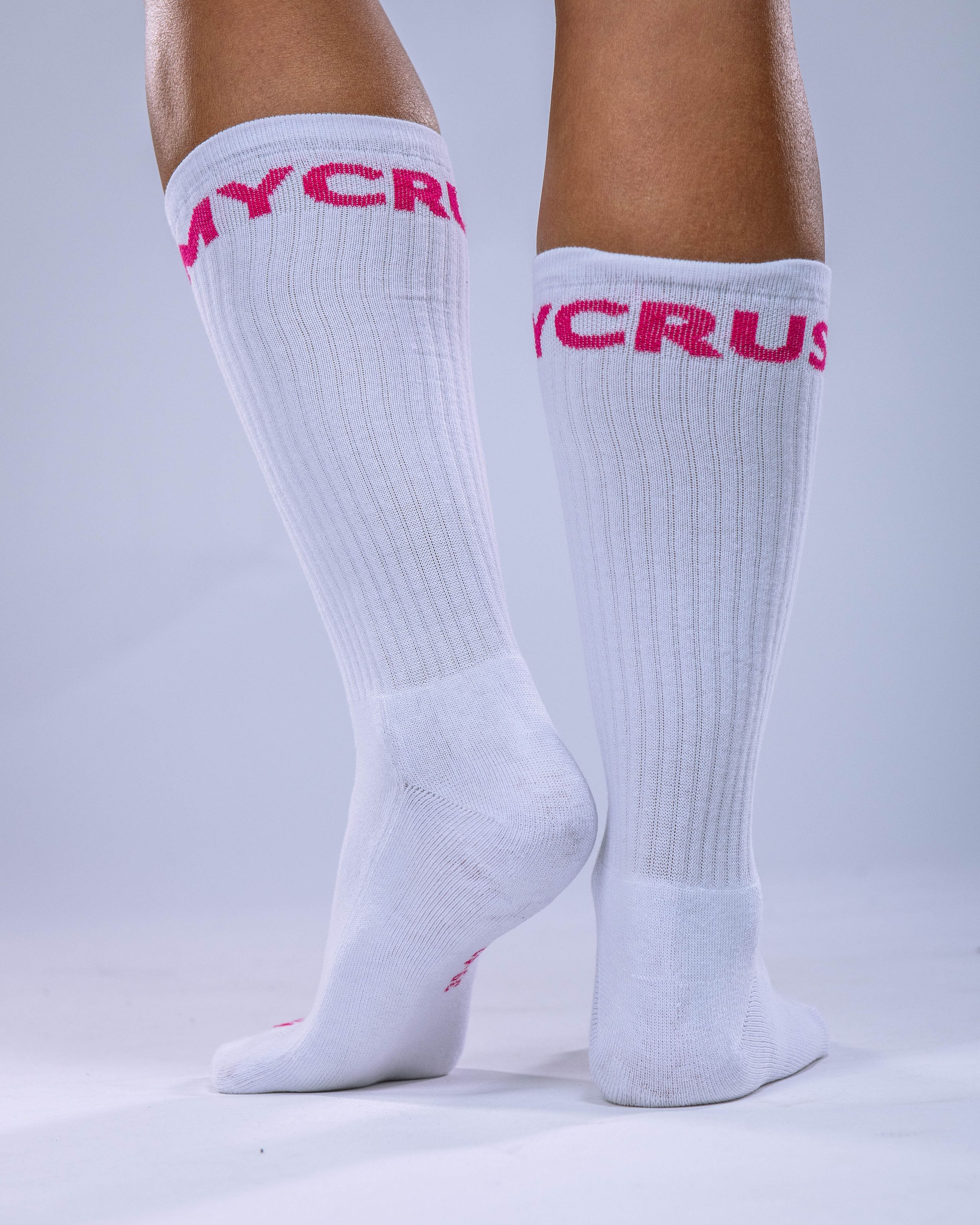 Unisex ponožky vysoké růžové 35–38-1