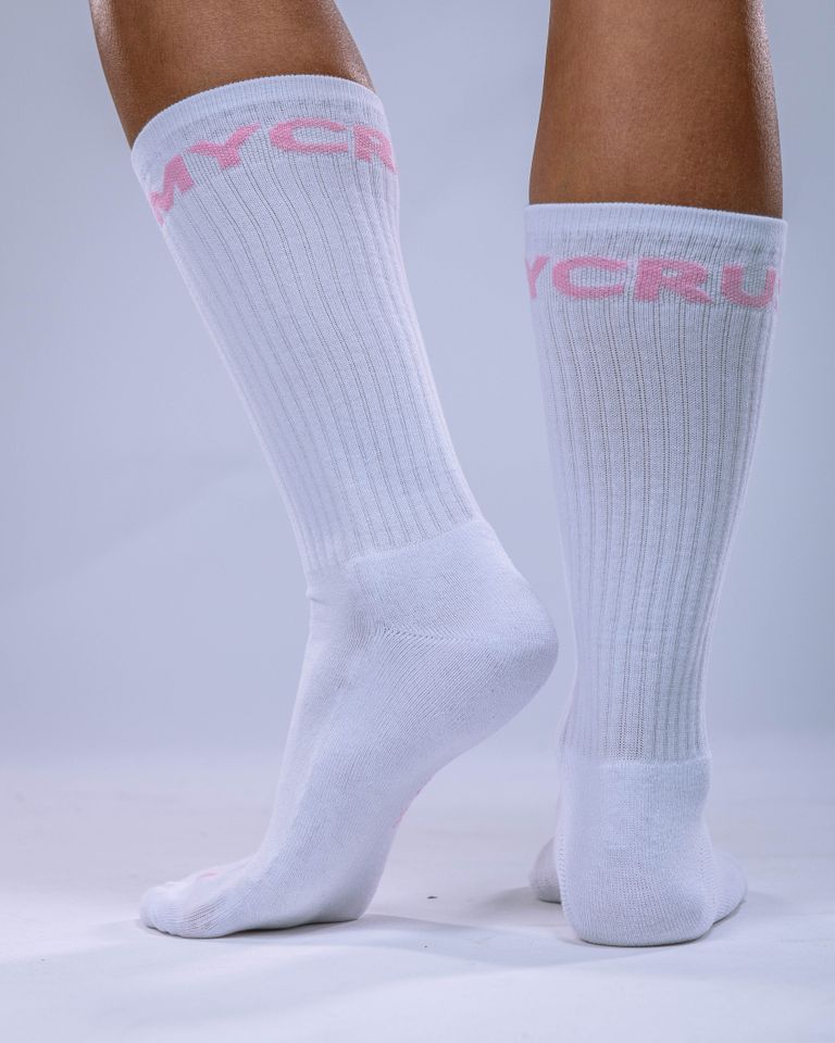 Unisex ponožky vysoké světle růžové 43–46-0