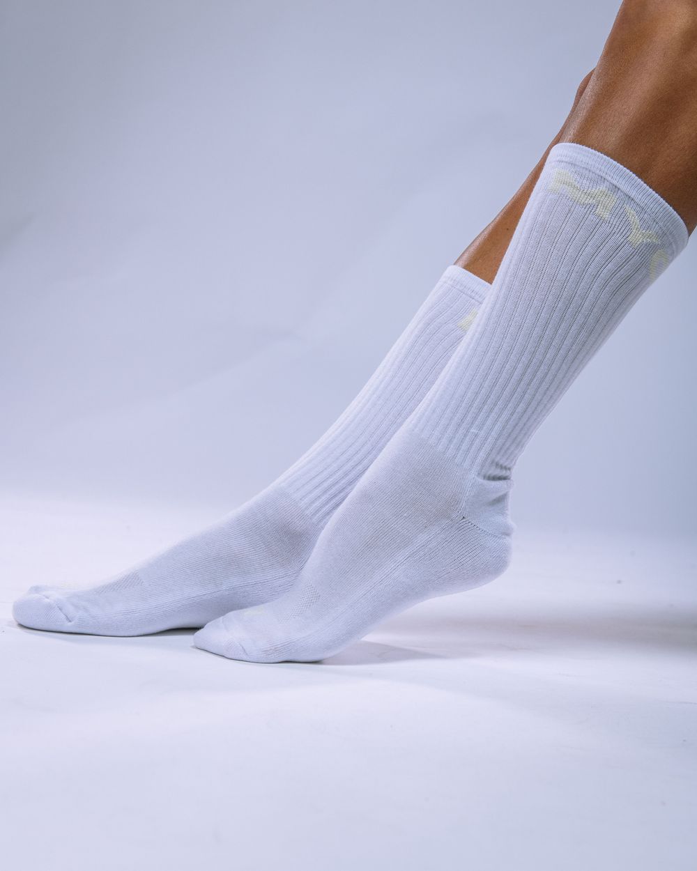 Unisex ponožky vysoké světle žluté 35–38
