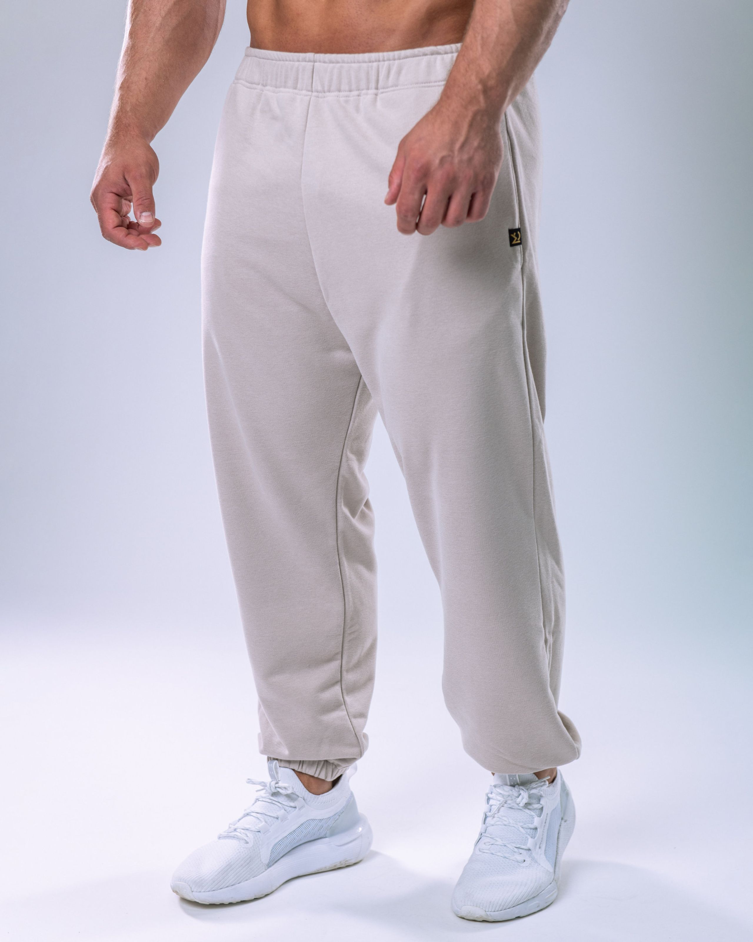 Unisex tepláky regular béžové M-0