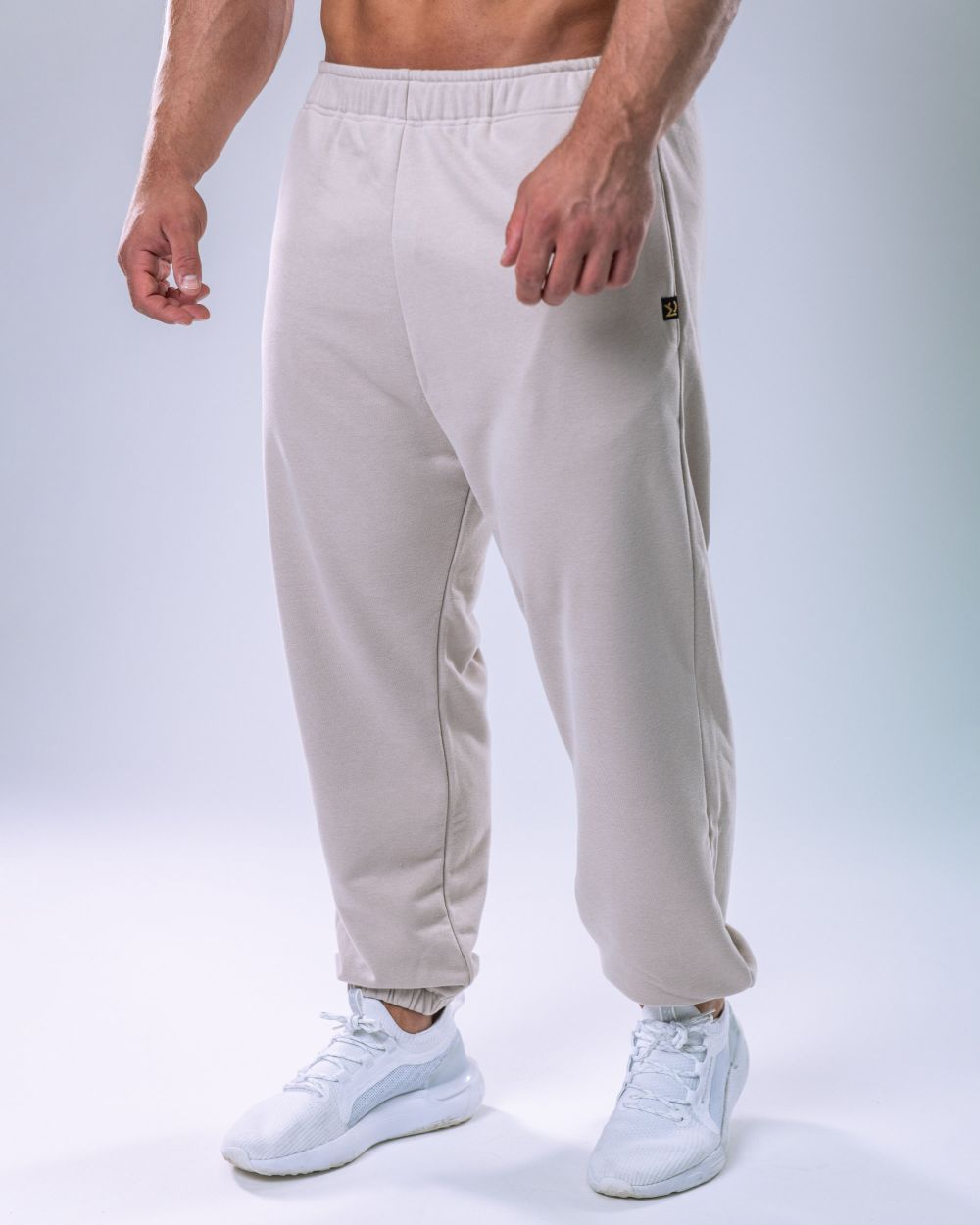 Unisex tepláky regular béžové M