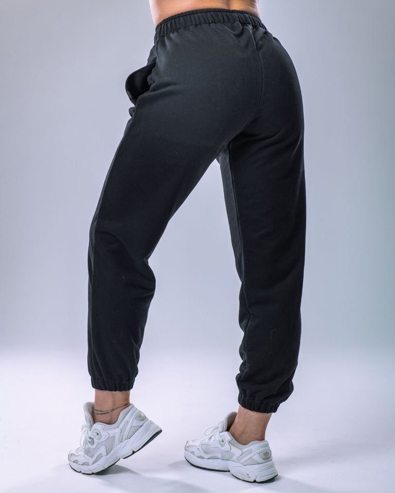 Unisex tepláky regular černé S-3