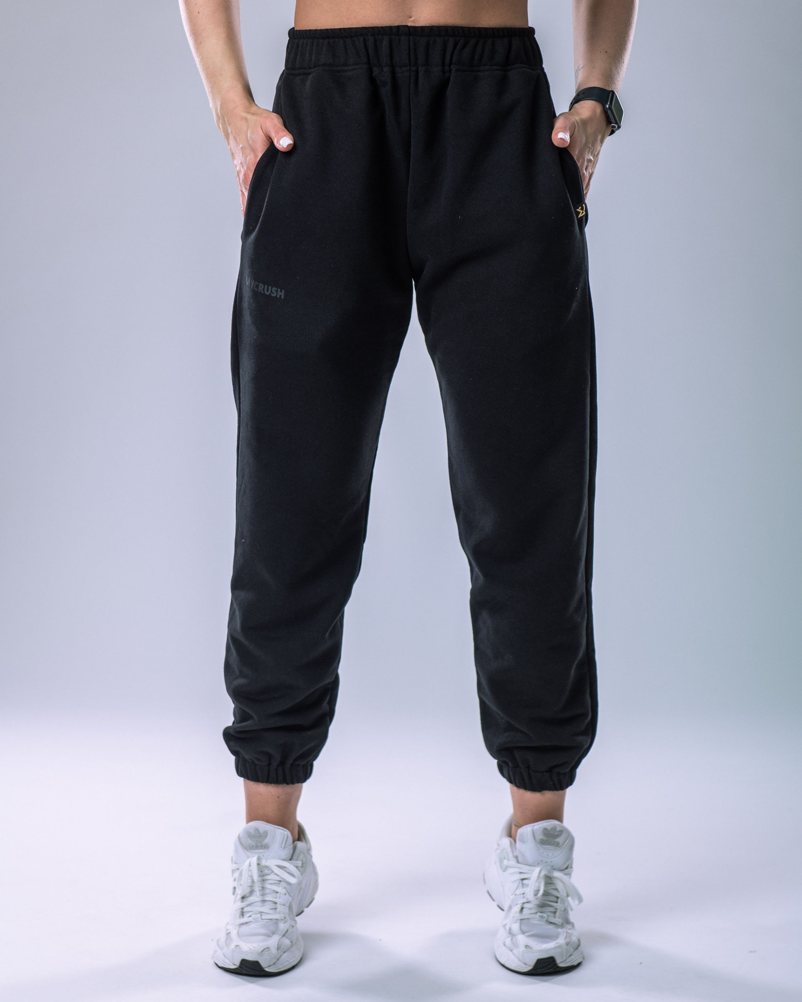 Unisex tepláky regular černé S-7