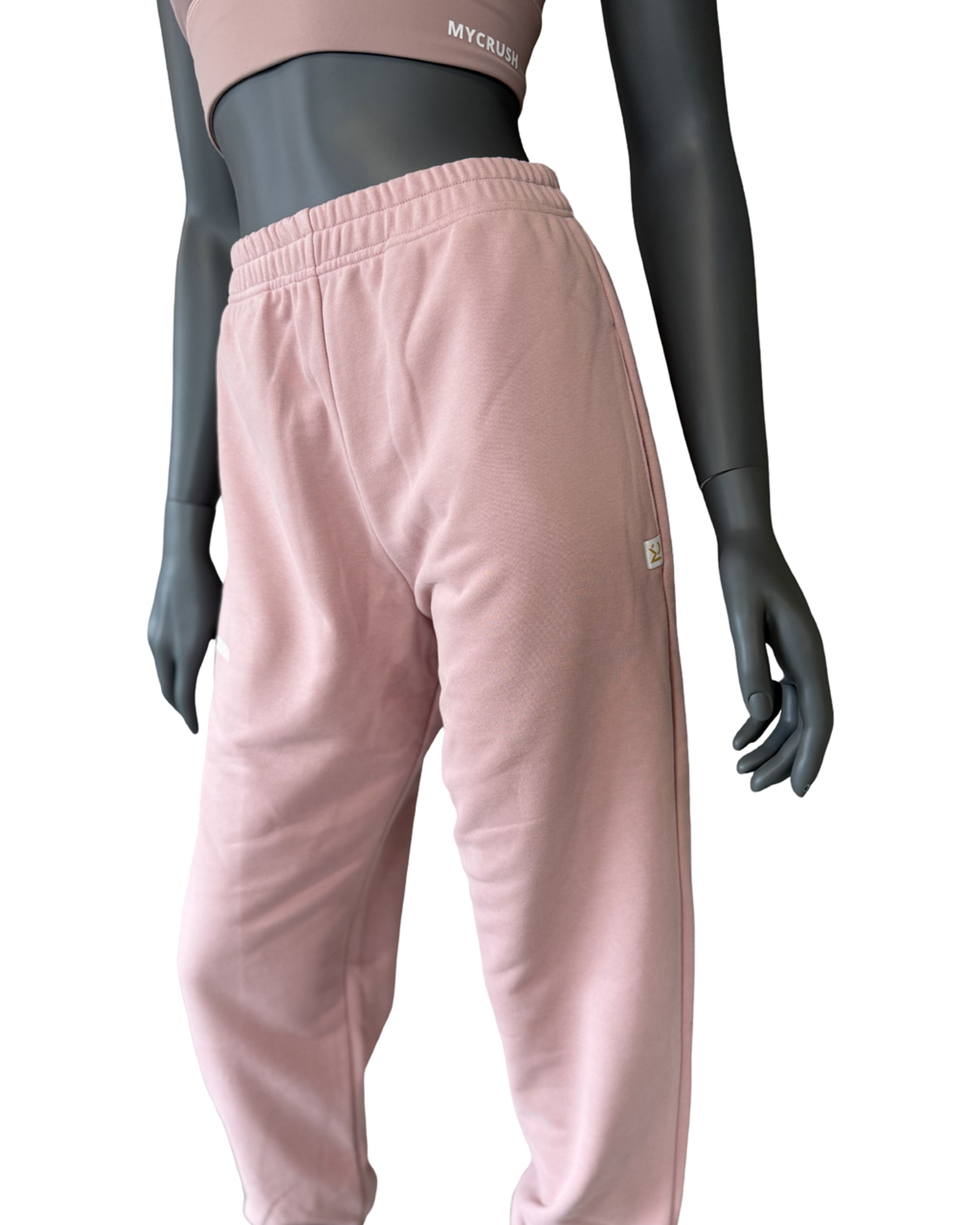 Unisex tepláky regular růžové M-2