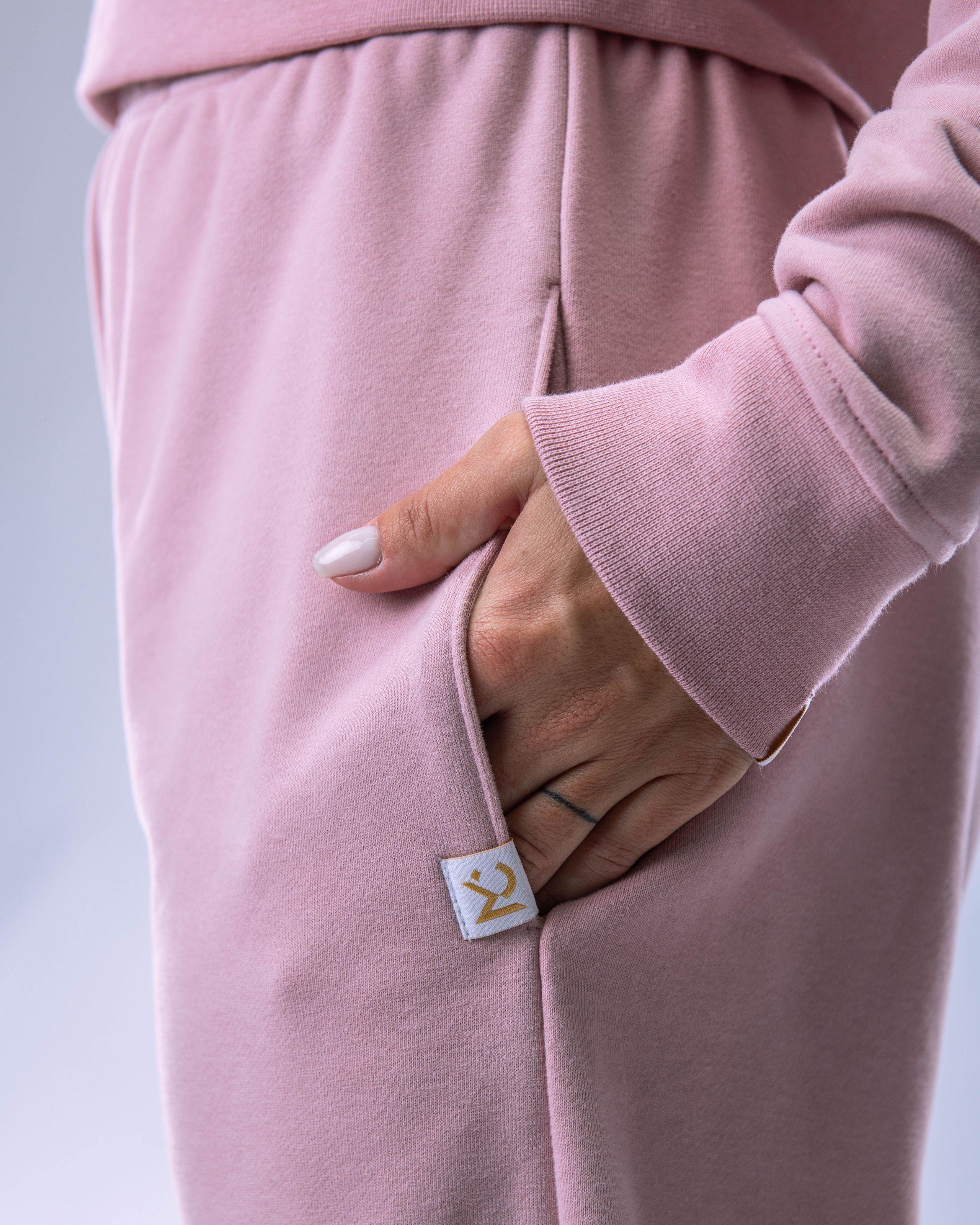 Unisex tepláky regular růžové M-7