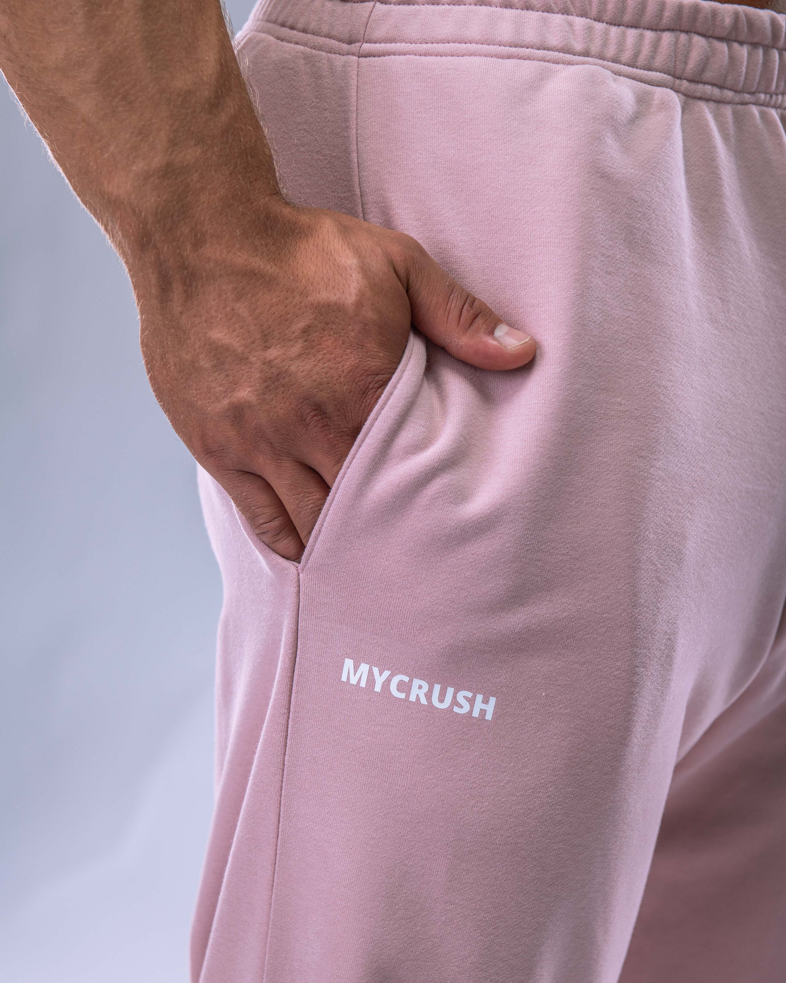 Unisex tepláky regular růžové S-5