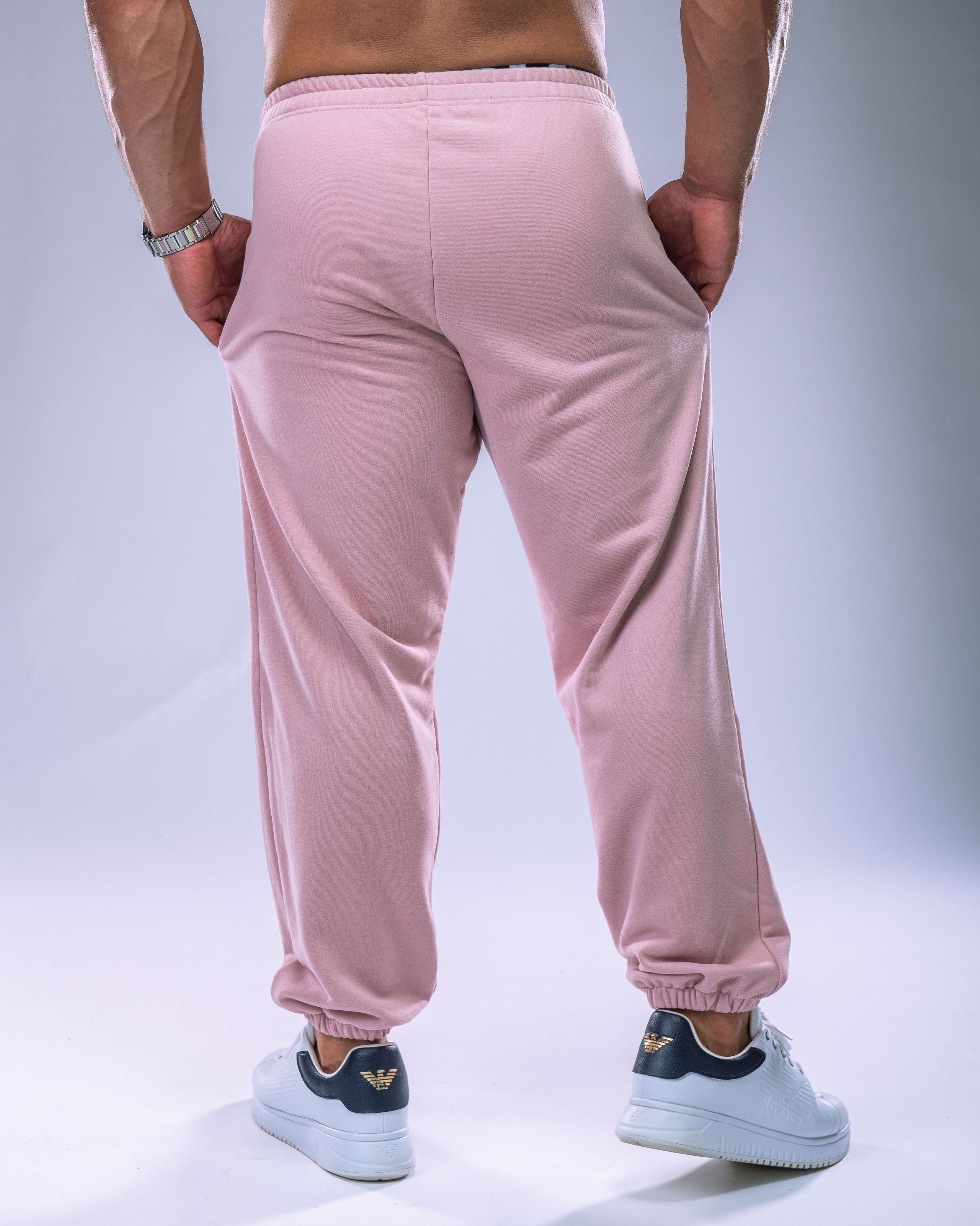 Unisex tepláky regular růžové S-9