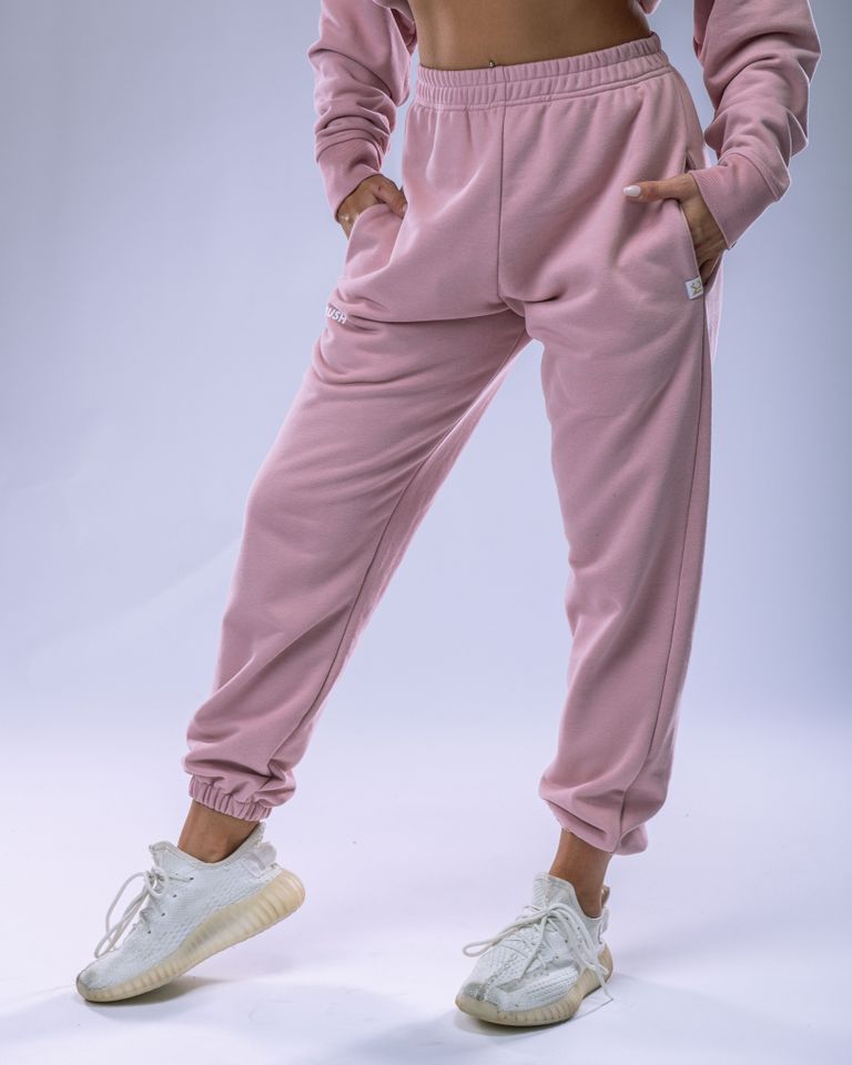 Unisex tepláky regular růžové XL-0