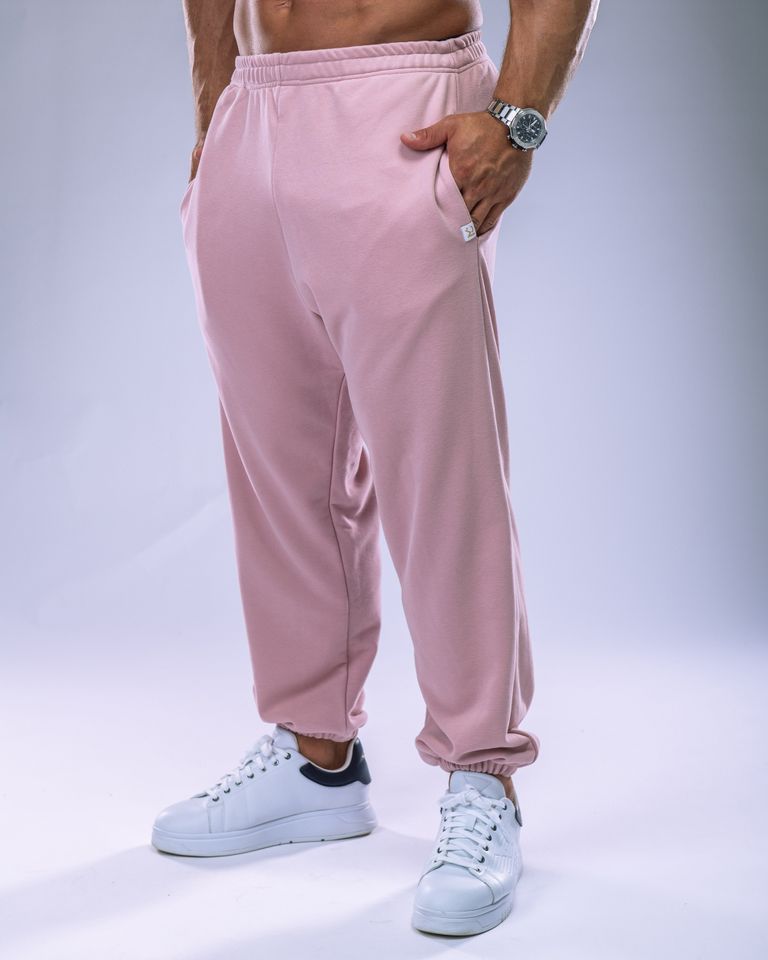 Unisex tepláky regular růžové XL-3