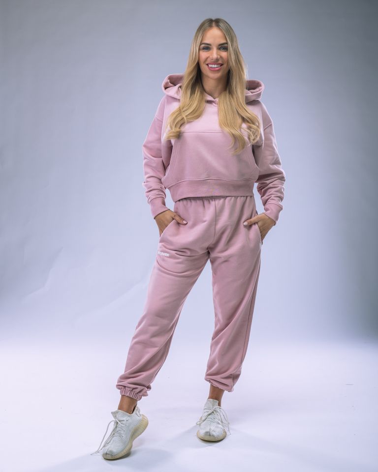 Unisex tepláky regular růžové XS-1