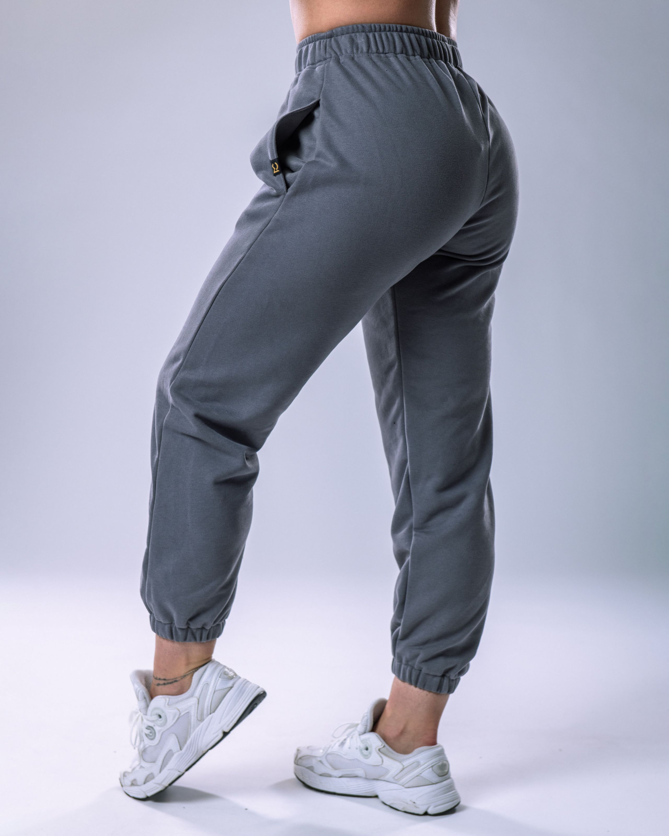 Unisex tepláky regular šedé XS-3