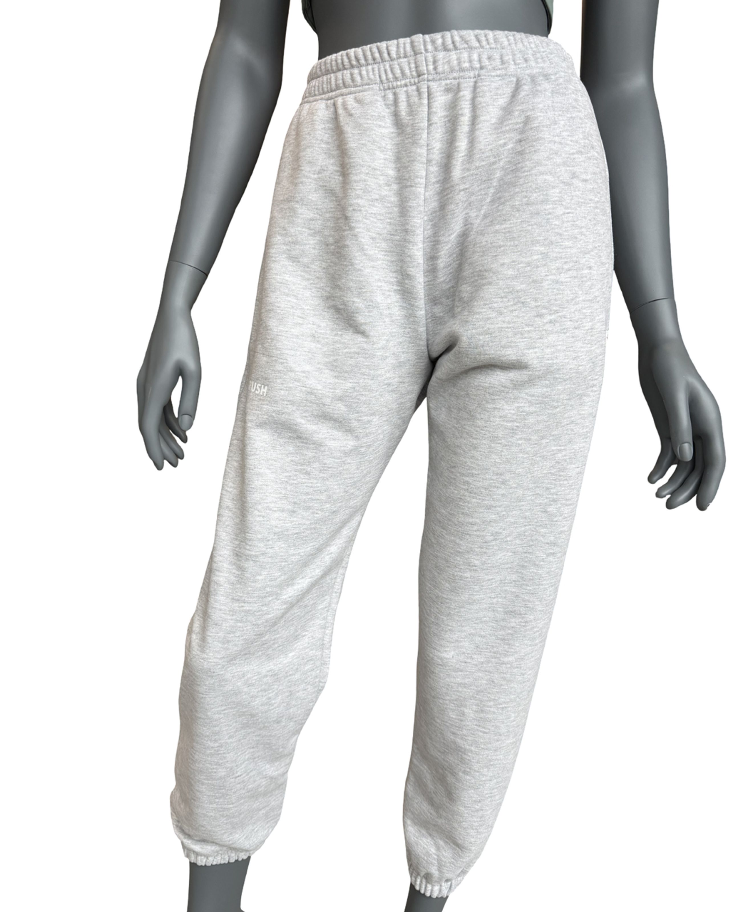 Unisex tepláky regular šedý melír M-0